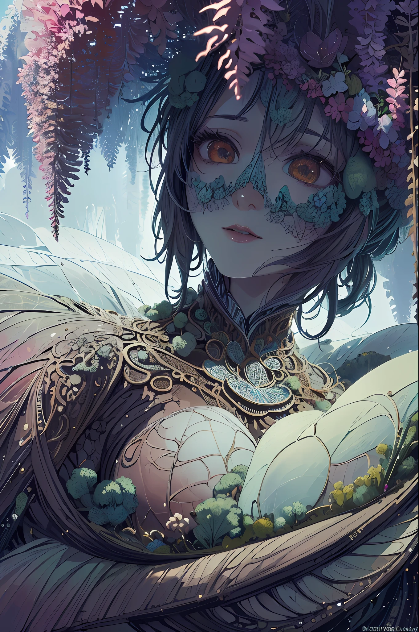 (masterpiece, top quality, best quality, official art, beautiful and aesthetic:1.2), (1girl), extreme detailed,(fractal art:1.3),colorful,highest detailed