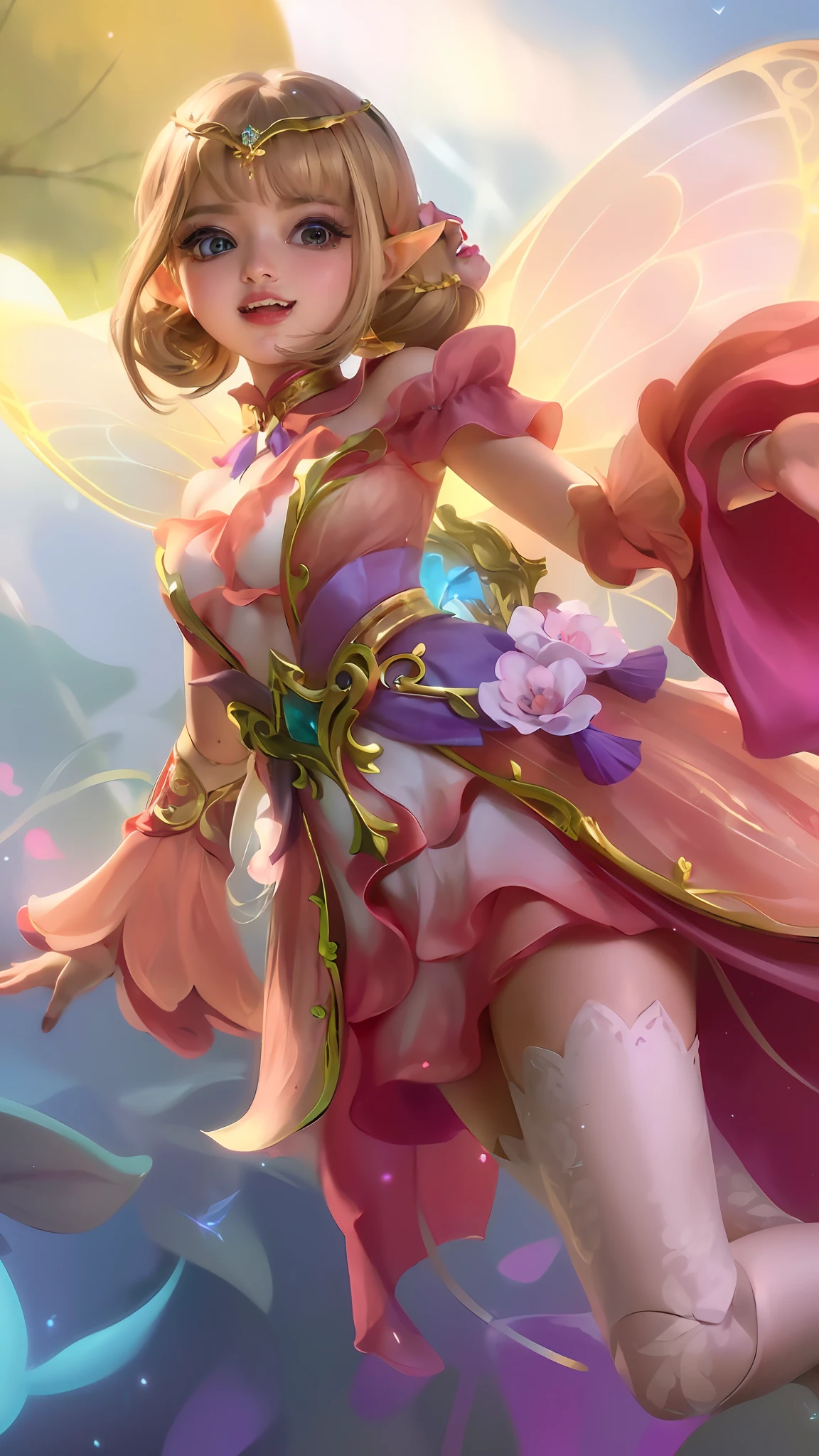 (8k, RAW photo, photorealistic:1.25) ,( lipgloss, eyelashes, gloss-face, glossy skin, best quality, ultra highres, depth of field, chromatic aberration, caustics, Broad lighting, natural shading,Kpop idol) looking at viewer with a serene and goddess-like happiness,