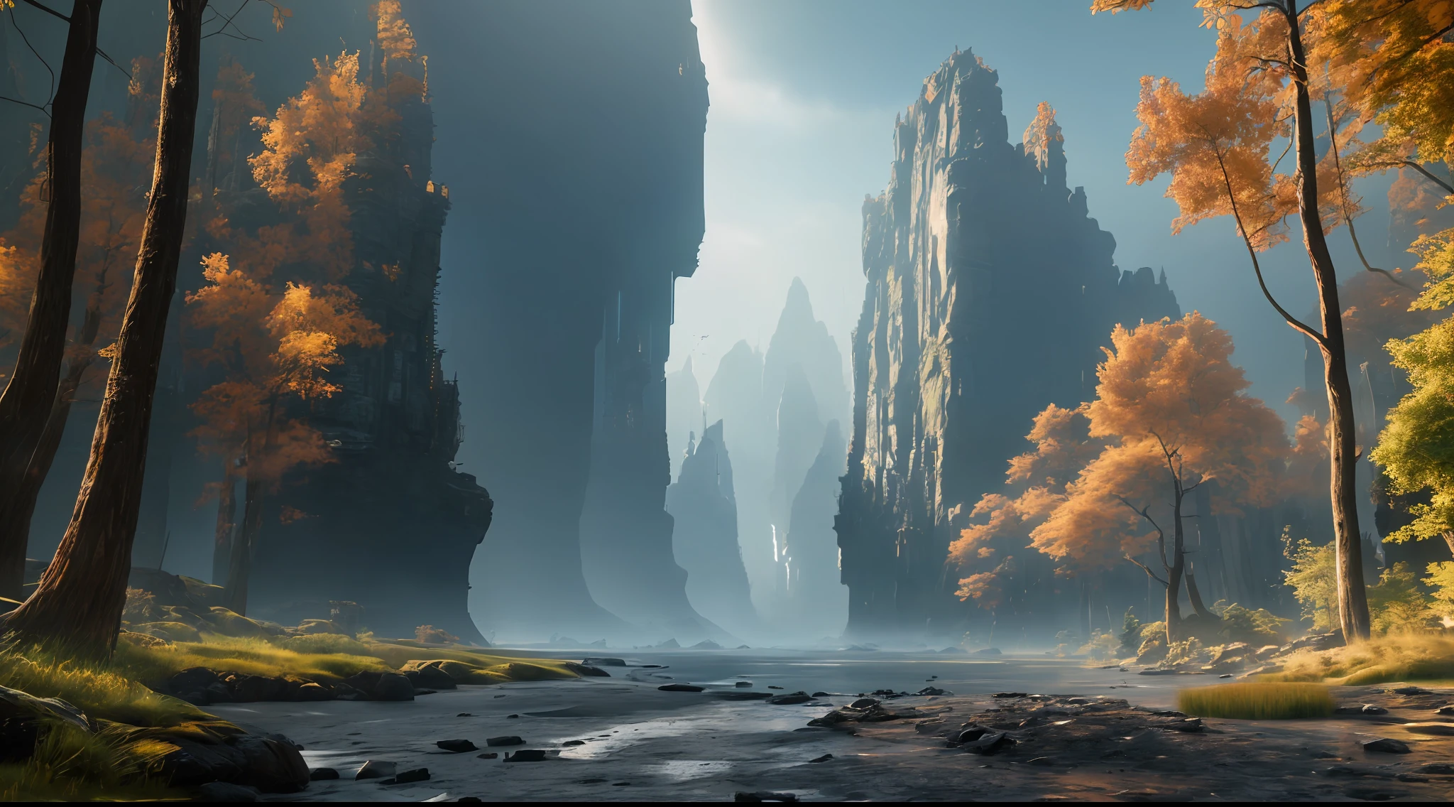 a good photo of (((concept art))) (((old fasion landscape))),8k resoultion,ultra cool,hyper realstic, scifi style,dramatic lighting, atmosphere lighting, hyper detail features, ray tracing, 3D, cinematic lighting, dark shadows, unrealistic Engine 5 rendering, ((center focus)),hyper detail,trending on artstation, 4k,extremely high details, ultra hd, hdr, extremely high details