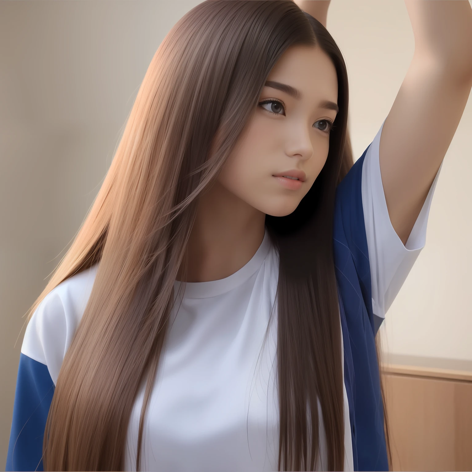 Straight and strong hair