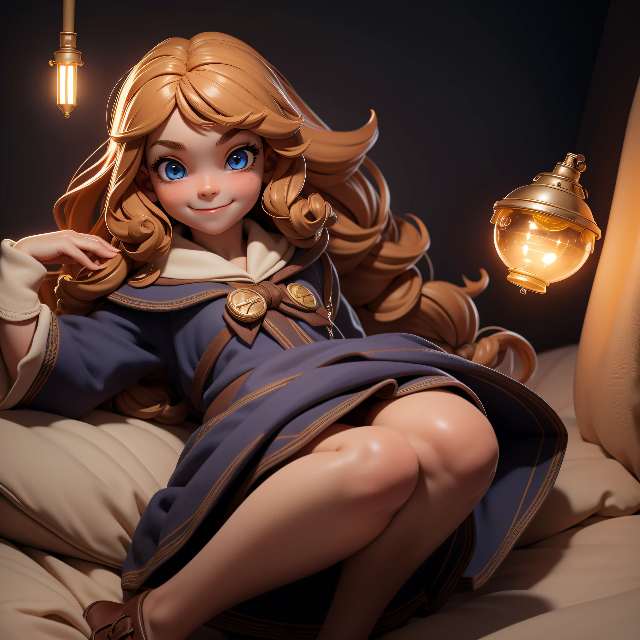 , 1girl, child, solo, Hermione Granger, full body, solo, school uniform, beautiful face highly detailed and eyes, beautiful skin, smile perfect anatomy, bed room, shiney solar lighting, 9yogirl, child, solo, Hermione Granger, school uniform, beautiful face and eyes, beautiful skin, smile perfect anatomy, bed room, shiney solar lighting