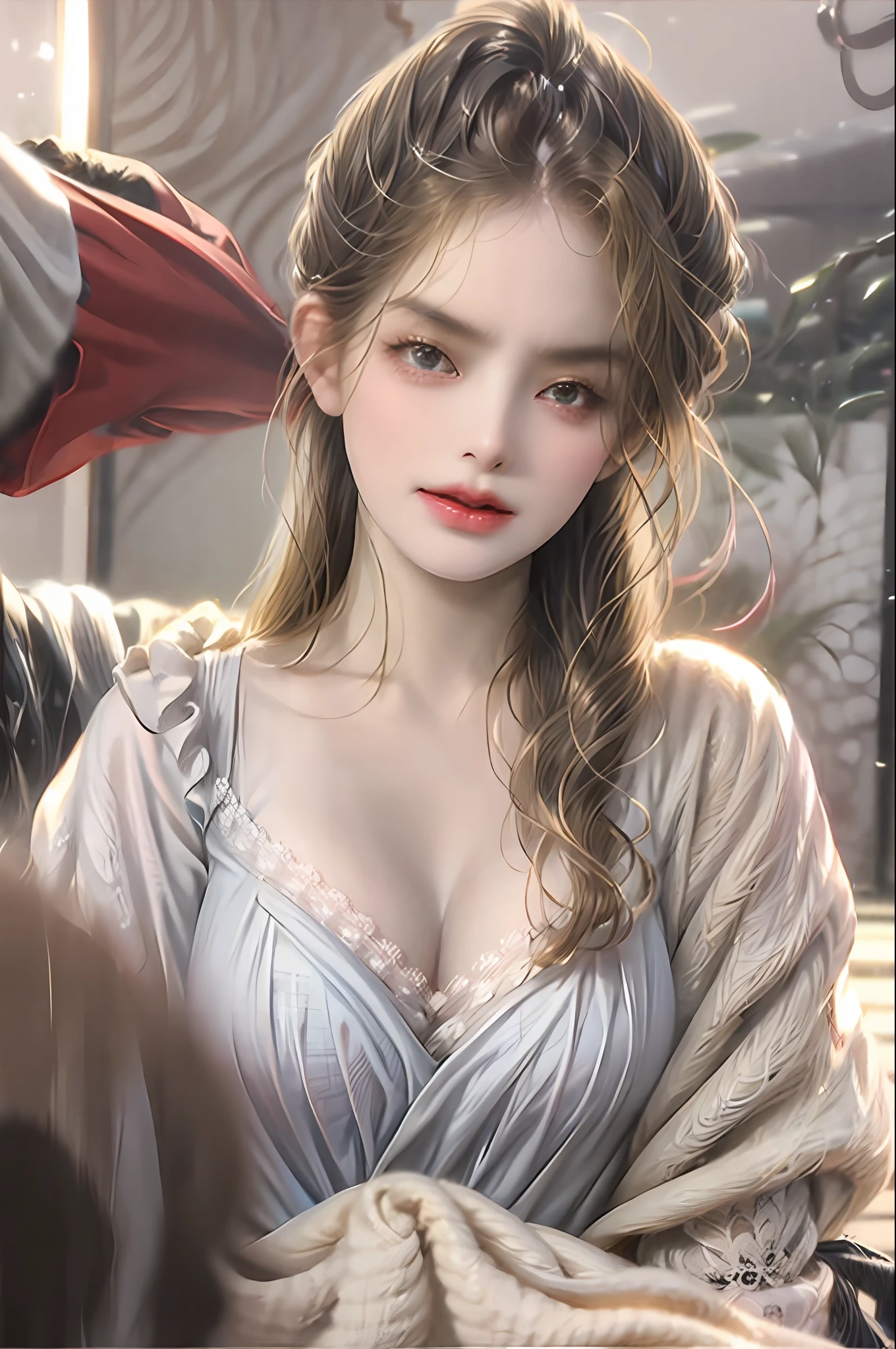 (absurdres, highres, ultra detailed), ''full body)) 1girl, natural light, top quality, masterpiece, illustration, very delicate and beautiful, highly detailed, CG, unity, 8k wallpaper, amazing, detailed, masterpiece, top quality, official art, highly detailed CG Unite 8k wallpaper, silly, incredibly silly, huge file size, super detailed, high resolution, highly detailed, beautiful detailed girls, highly detailed eyes and faces, beautiful detailed eyes, (RAW photos , best quality), (real, photorealistic: 1.3), light on face, full body, hands hiding her crotch, ((full body)), elegant ccostume, thigh gap, ((triangle face)), (light blond hair, blonde mesh: 1), long blond hair, (big governor eyes), ((puffy eyes)), (( (normal breasts))), (K-pop idol), ((wall background)), bathroom, skinny, ((pose)), ((angry face)), looking at the camera, facing front, (( (cleavage) ))), waistline, classy, drooping eyes makeup, mysterious, eyeliner, long eyelashes, blushing cheeks, chinese woman in her mid 30s, chuniese double buns hair style, fluo pink clothes, beautiful feet