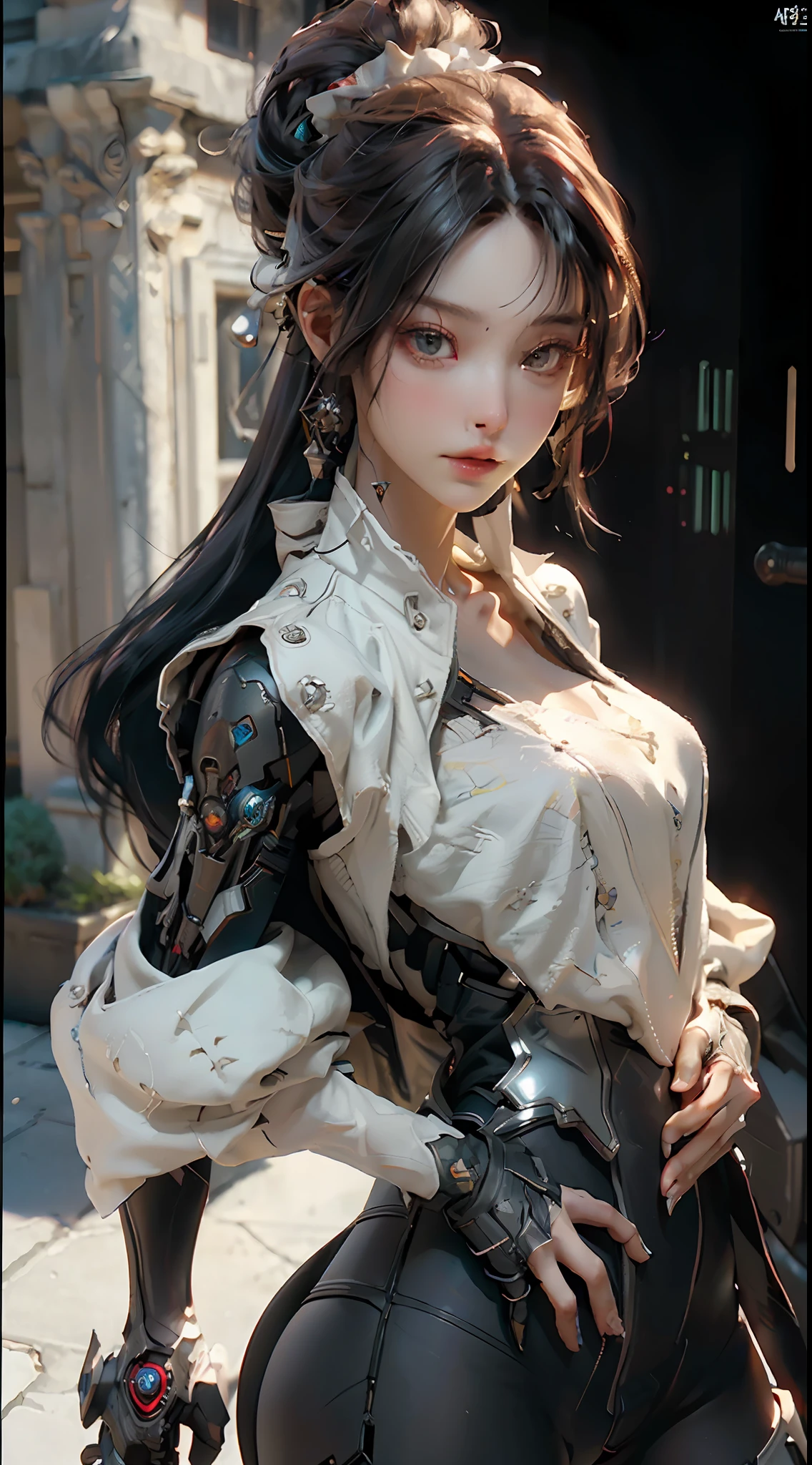 ((Best quality)), ((masterpiece)), (detailed:1.4), 3D, an image of a beautiful cyberpunk female,HDR (High Dynamic Range),Ray Tracing,NVIDIA RTX,Super-Resolution,Unreal 5,Subsurface scattering,PBR Texturing,Post-processing,Anisotropic Filtering,Depth-of-field,Maximum clarity and sharpness,Multi-layered textures,Albedo and Specular maps,Surface shading,Accurate simulation of light-material interaction,Perfect proportions,Octane Render,Two-tone lighting,Wide aperture,Low ISO,White balance,Rule of thirds,8K RAW,