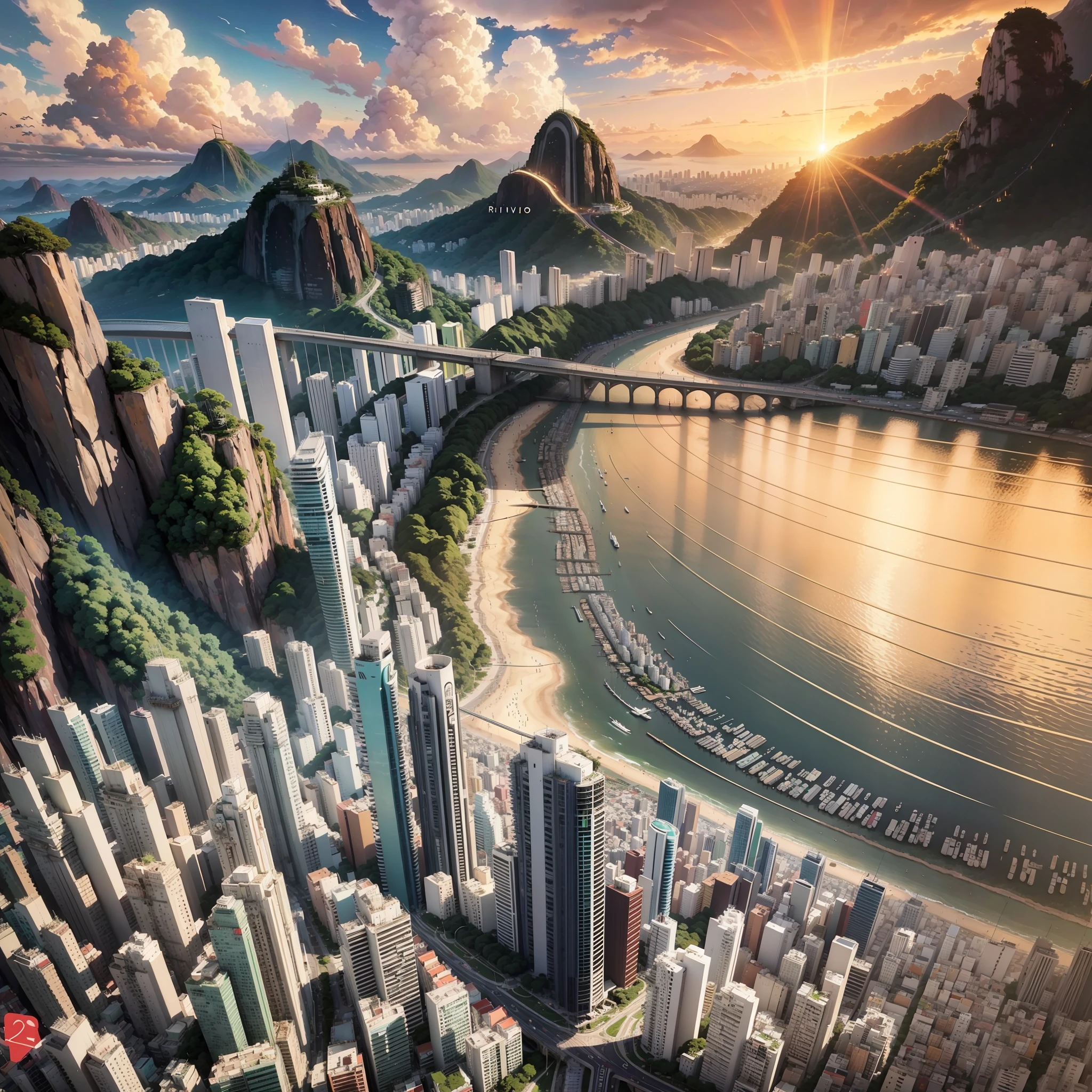Anime style image of rio de janeiro --auto --s2