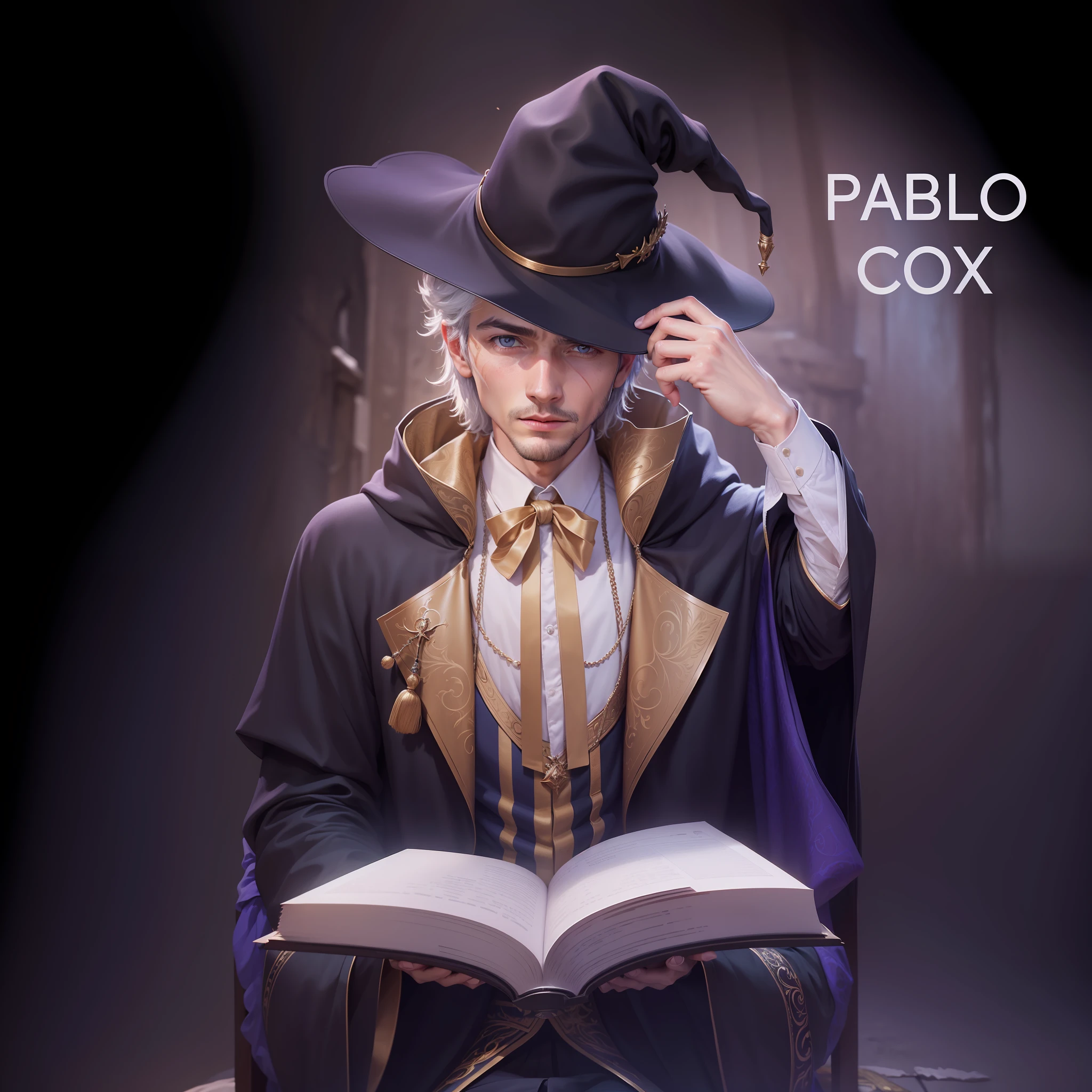 Best quality, masterpiece, ultra high res, (photorealistic: 1.4), raw photo, male, wizard