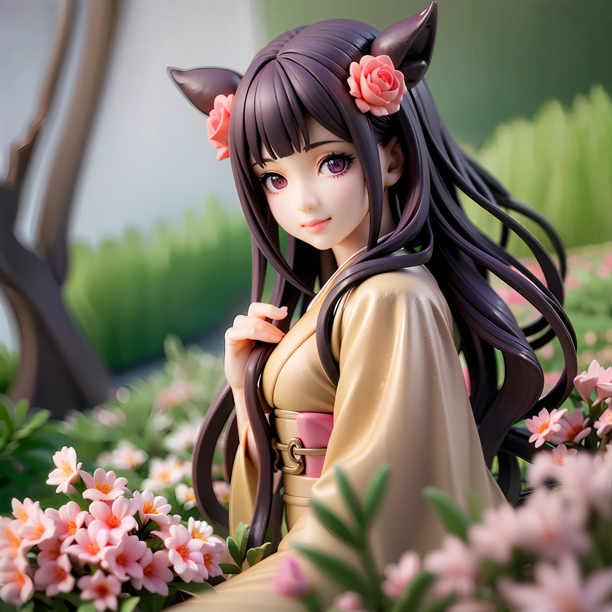 1girl, kimono,long hair, (brown hair:0.3), reaching out, dutch angle,cherry blossoms, on grass, sunlight, cute face, beautiful eyes
BREAK
full body, chibi, [realistic], [3d], (3dcg), ((octane render)), smile, closed mouth
BREAK
(8k, RAW photo, best quality, masterpiece:1.2), ultra high res, (((realistic, photo-realistic))), professional lighting, detailed lighting, professional photography, fisheye, dynamic angle, high quality, high res, extremely detailed, bloom
BREAK
depth of field, sketch, sharp focus, soft lighting, good composition, god light highlight, detailed, (((photorealistic details))), detailed skin, to8contrast style