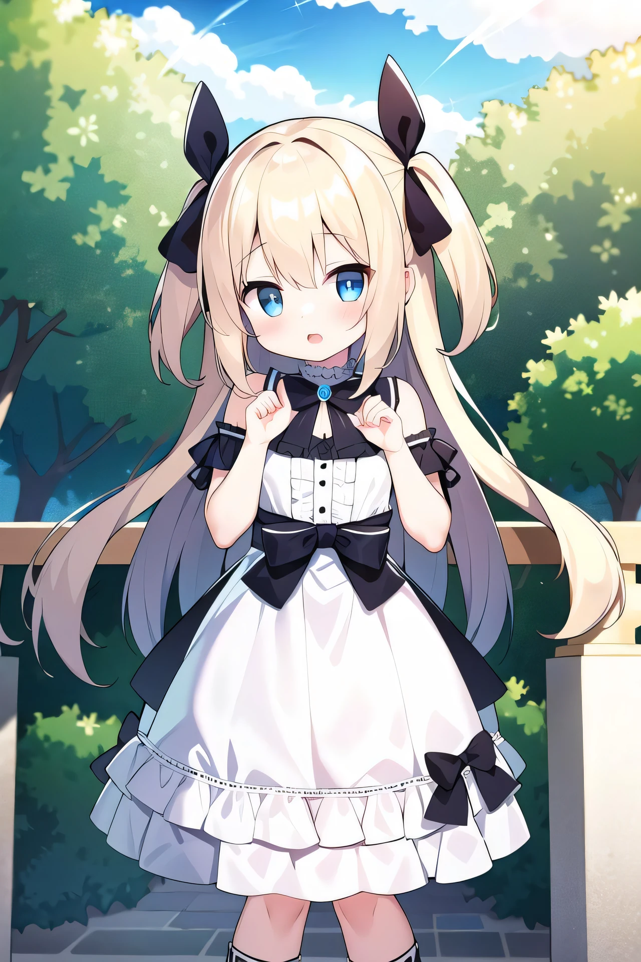 (highres, best quality:1.2), 1girl, blush, solo, dress,