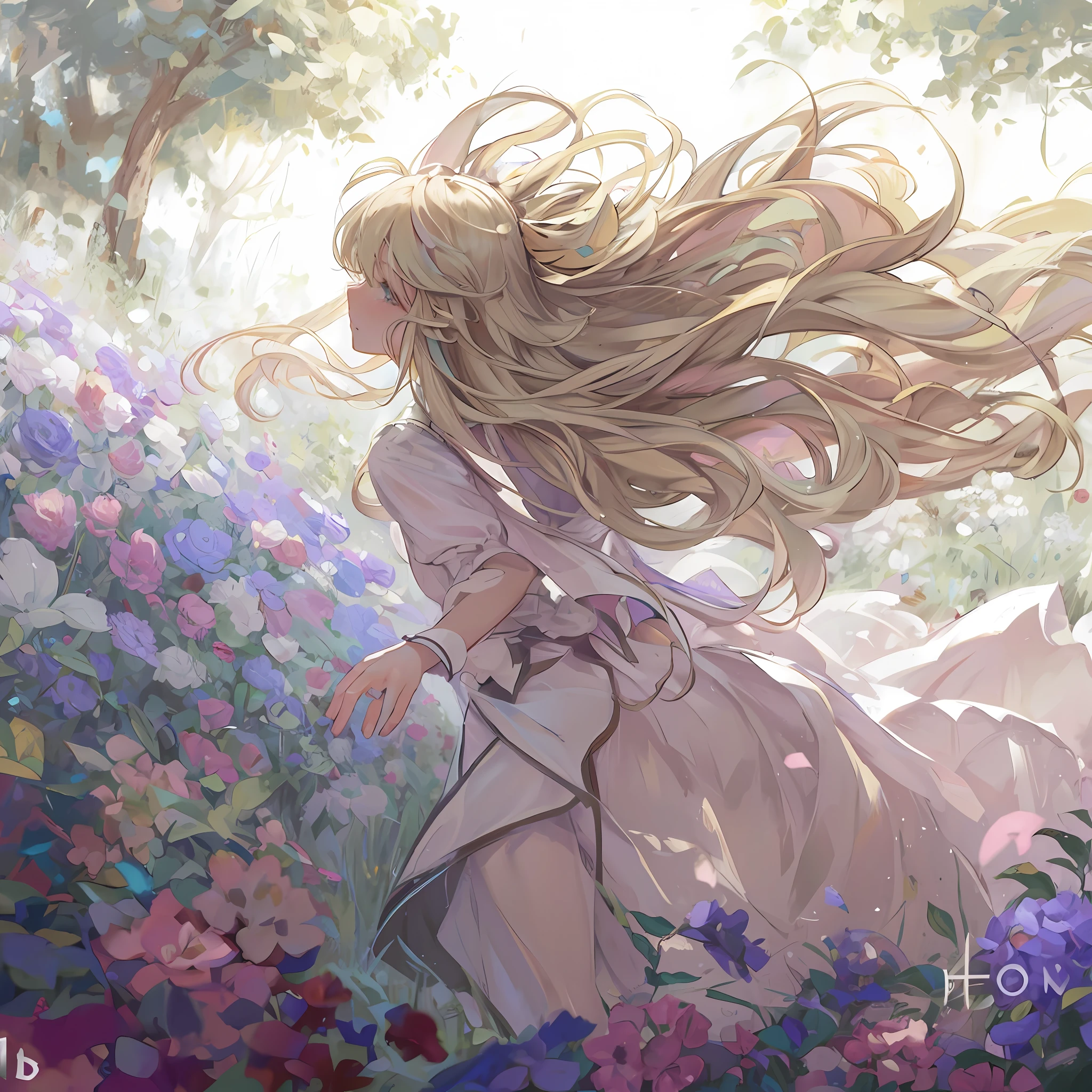 extremely pastel,extremely soft,extremely fairy,ultrafine illustration,run while looking back