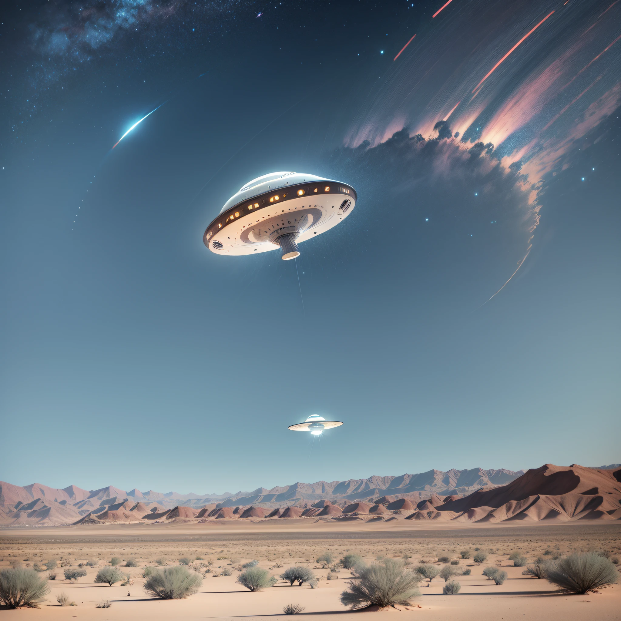 UFO flying over the Nevada Desert USA --auto --s2