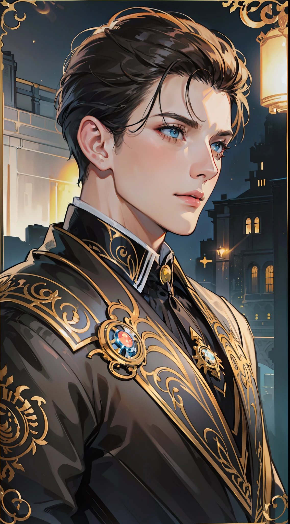 undercucho Close Portrait of Elegant Person [undercucho] in bespoke suit: futuristic style, intricate detial baroque, elegant, bright lights, highly detailed, digital painting, artstation, concept art, soft and sharp focus, illustration, art by wlop, mars ravelo and greg rutkowski
(High detail skin: 1.2), 8k uhd, DSLR, soft lighting, high quality, film grain, Fujifilm XT3 mix4 
male model, black suit, seductive, Florence, Italy background, night, bokeh, depth of field, (upper body: 1.0), best quality, intricate details, detailed eyes, masterpiece, film grain, 1980s, kodakchrome, flashlight