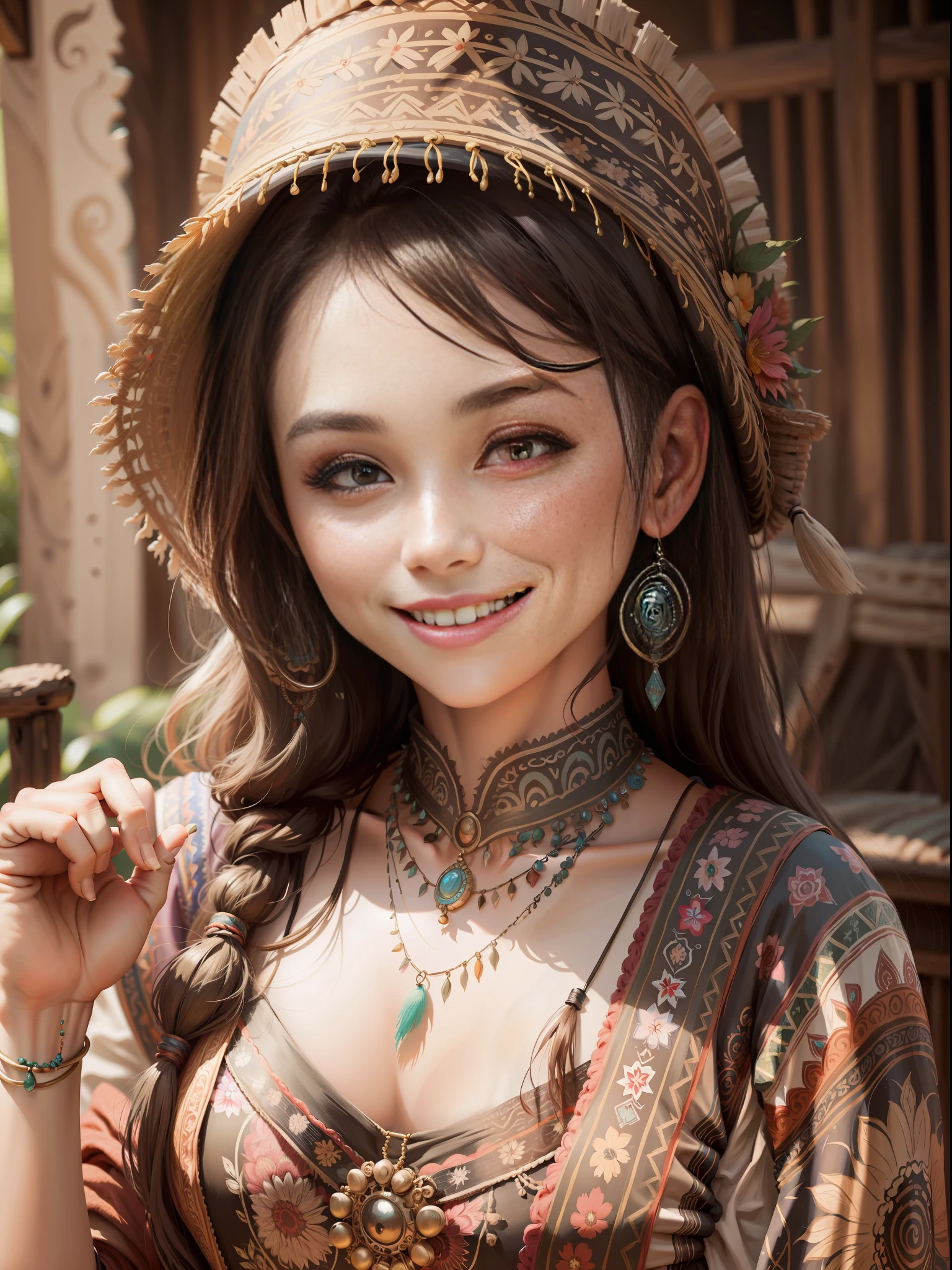 bohoai smiling woman