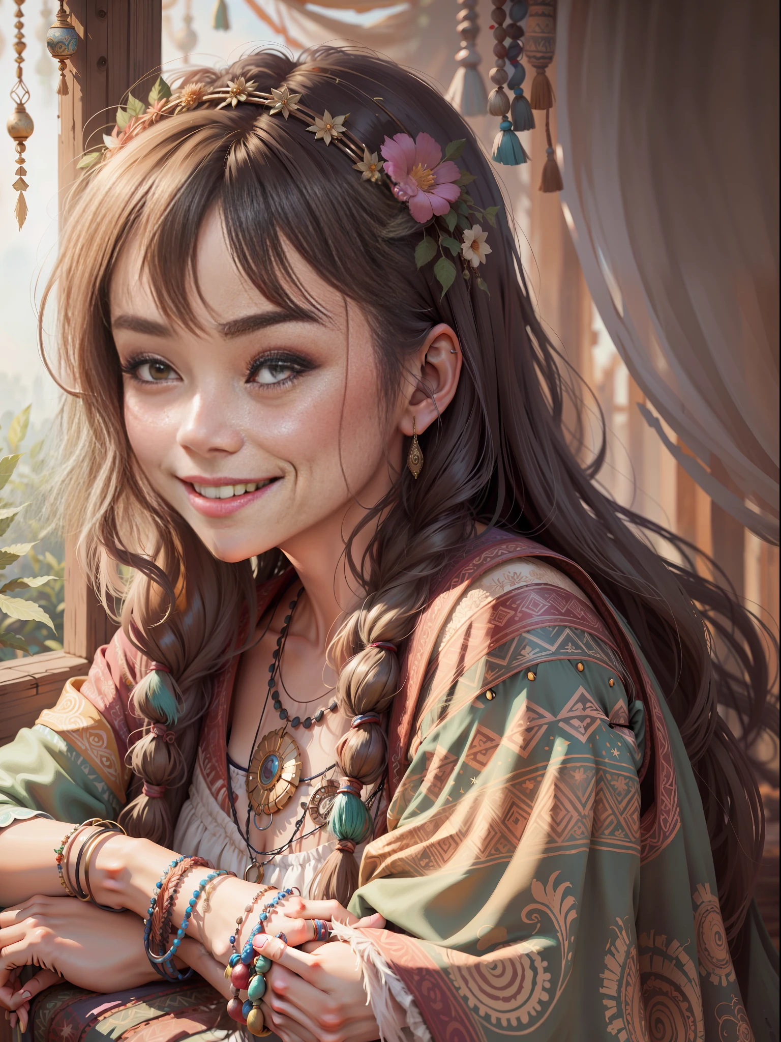 bohoai smiling woman