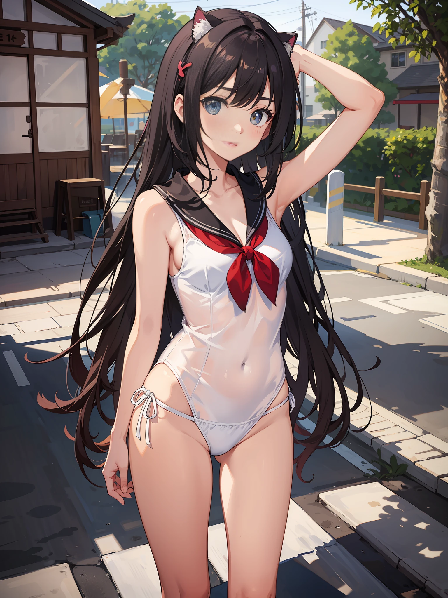 Shorthair, Cat Ears, Beach