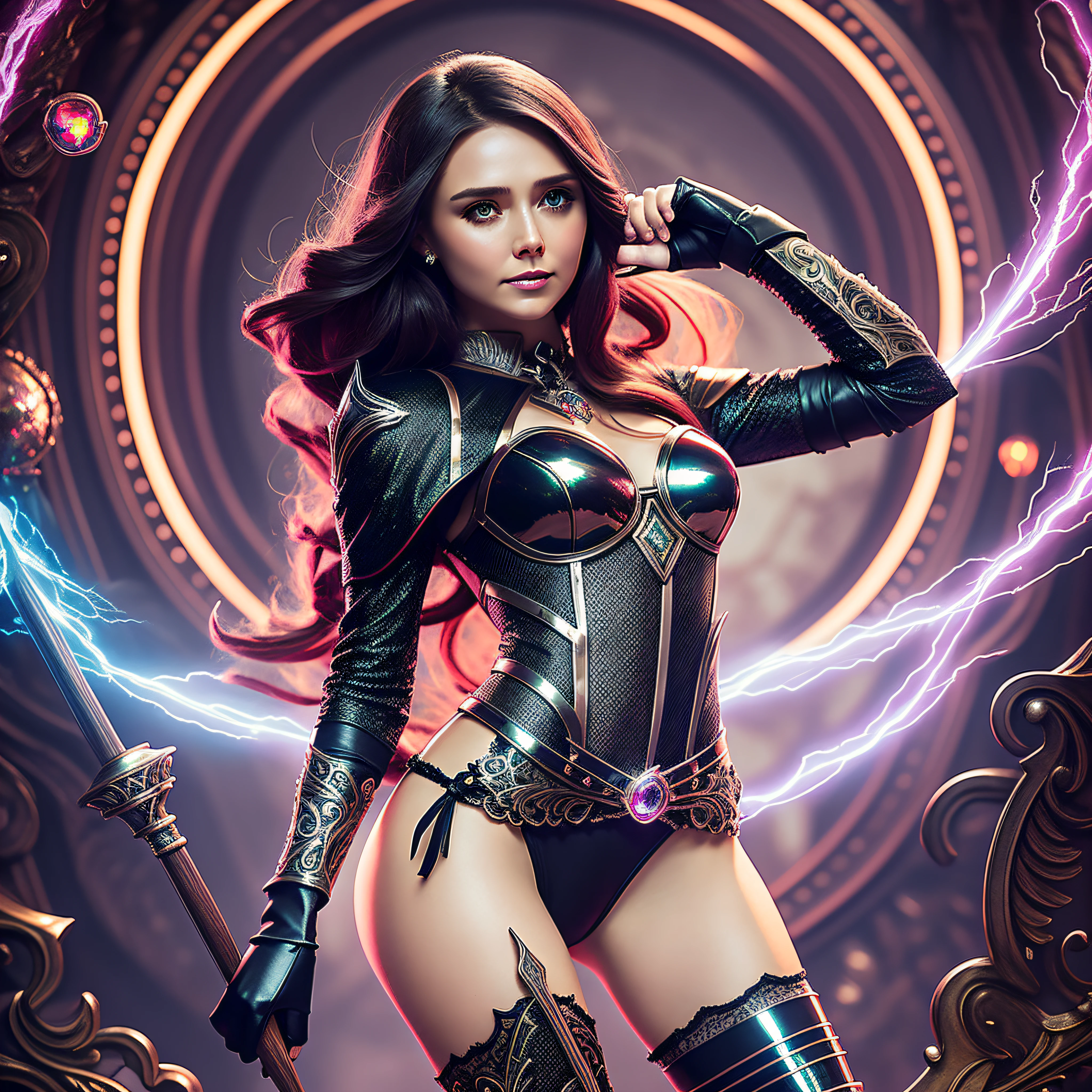 aesthetic masterpieces 16K Guweiz and James Jean by CGSCOSITY tattoo, etc. SunLight Accurate Luminescence SLR Realism Detail Depth Resolution Perfection Ultra Octane Enhanced Graduated UHD XT3 16K DSLR HDR UnrealEngine5 Ultra Pro-Photorealistic Ultra 16k Upper Angle of a Will-o'-the-Wisp Equirectangular 360 Highres, [(art by Willi Baumeister:1.1), (Art by John T. Biggers:1.2)::17], (Best Illustration), 16k Resolution, Intricate Details, Best Quality, Realistic, Ultra Detailed, Better Lighting,  Best Shadows, Ultra HD, A Necromancer, Hand Magic: 1.3, Dark Style, Vampire, Glowing Eyes, Tyndall Effect, (Detailed High Skin: 1.2), 16k UHD, DSLR Bokeh, Absurd, Best Four Finger to One Inch Ratio, Tourmaline 16k "Wanda Maximoff" Occult Throne Crystalline 16k War submit devastated temple Lava-retina-glass-transparent-reflective-reflective-mirror strike multi+shoot-plasmalight ruins DoF Elizabeth Olsen 27years muscular symmetrical body heavily dressed unity Cosplay 16K "Scarlet Witch" dazzling soft eyes delicate face mouth open teeth smile 16k short hairstyle suave seductive dramatic bridaldress torn shoulders off shirt sleeves sneakers white lace collarbones papillotes silk satin felt seam strange corsait skirt loose swinging spinel thick leather thighs covered garters revealing legs boots solid voluminous fur black abundant short Indigo thick underwear imposing fullbodye heart armor "Heavy Metal" metallic 16k magic covered flat opal copper bands chainmail chrome ruby