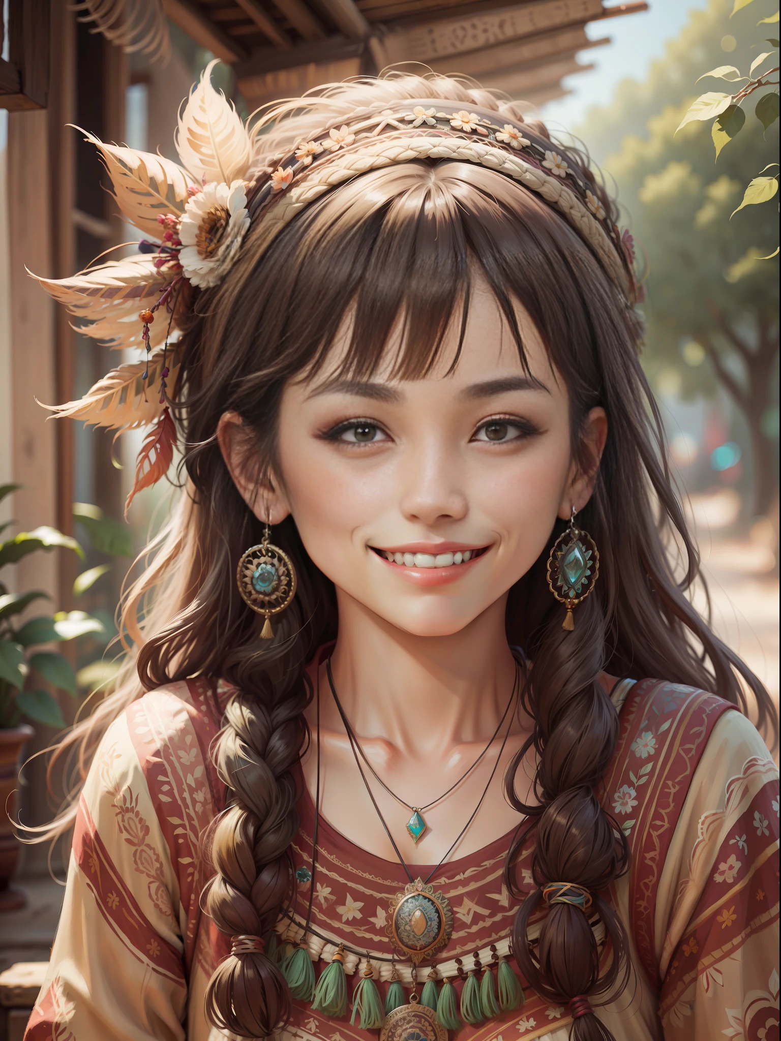 bohoai smiling woman