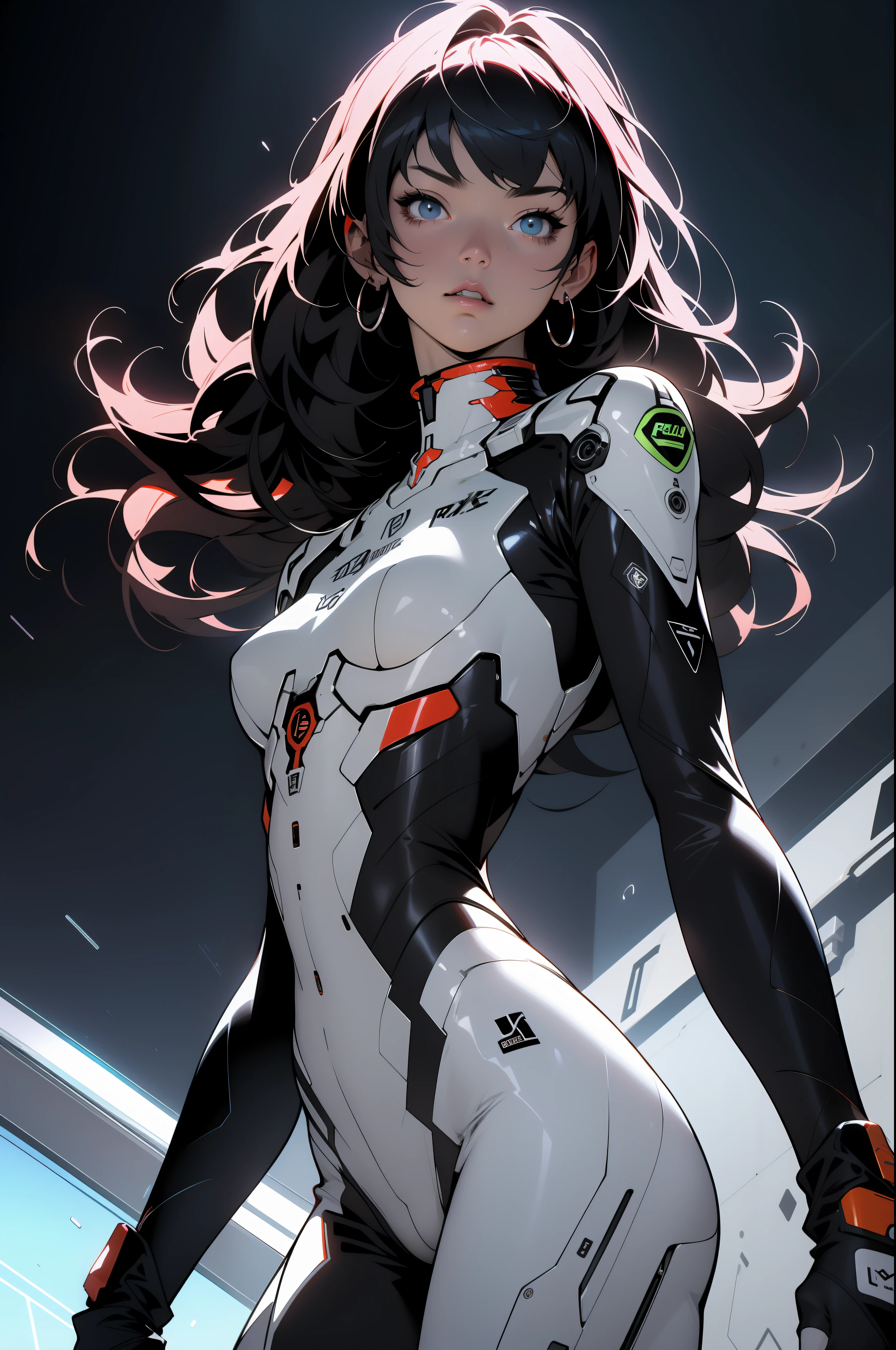 (((adult woman))), ((Best quality)), ((masterpiece)), (detailed: 1.4), (Absurd), 35-year-old adult woman with Simon Bisley-style micro thong, Genesis evangelion neon style clothing, 2 piece clothing, long black hair, tattoo on arms, cybernetic hand, pastel, centered, scale to fit dimensions, HDR (High Dynamic Range),Ray Tracing,NVIDIA RTX,Super-Resolution,Unreal 5,Subsurface dispersion,  PBR Texture, Post-processing, Anisotropic filtering, Depth of field, Maximum clarity and sharpness, Multilayer textures, Albedo and specular maps, Surface shading, Accurate simulation of light-material interaction, Perfect proportions, Octane Render, Two-tone lighting, Wide aperture, Low ISO, White balance, Rule of thirds, 8K RAW, crysisnanosuit