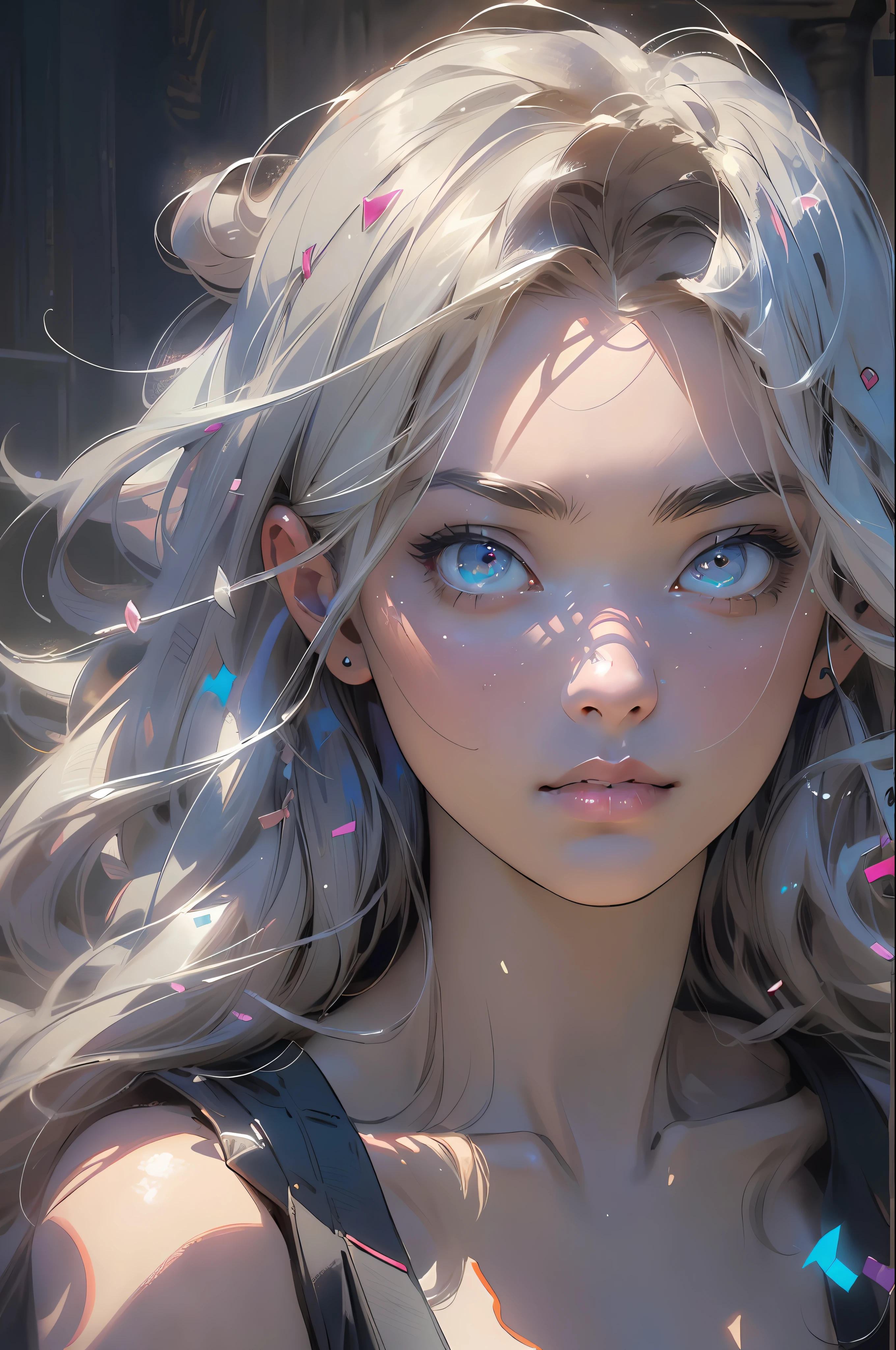 melancholy lighting, quiet, calm, brightness, masterpiece, best quality, 1girl, (JinxLol:1.2), (ultra photorealistic:1.3), (masterpiece:1.4), best quality, ((realistic)), high quality, ultra detailed, ((real image)), ((realistic skin)), ((realistic face)),(illustration:1.05), (beautiful:1.05), (beautiful detailed eyes:1.05), (cinematic light:1.1), red torino deataques, full body