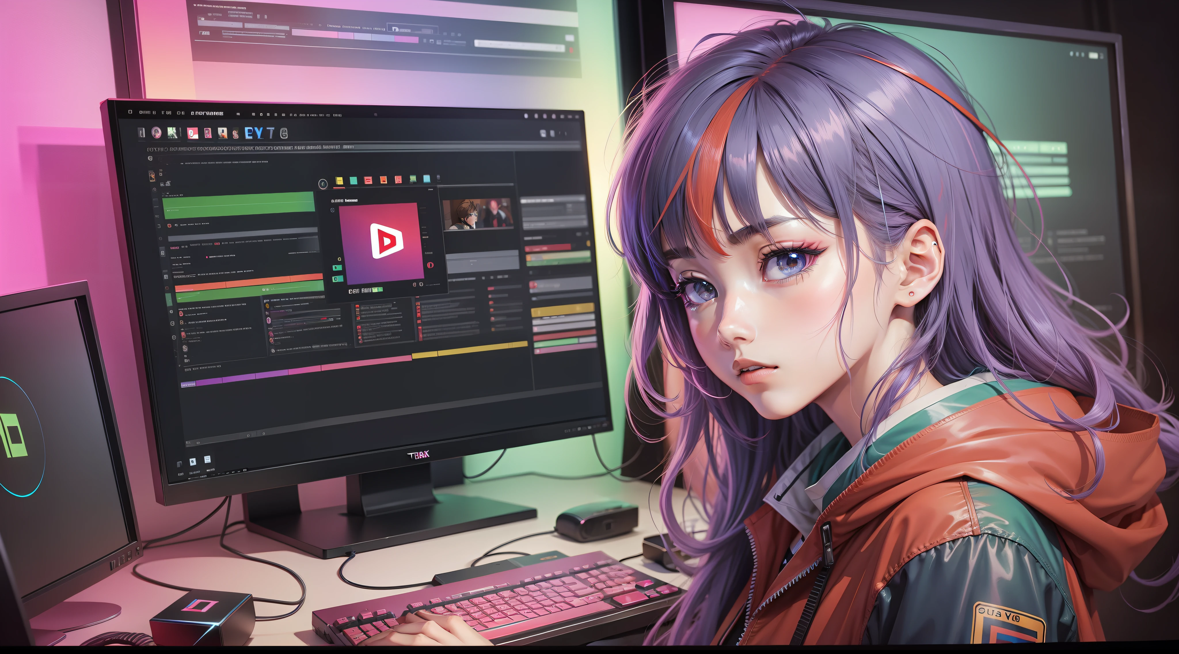 RGB anime for background on YouTube