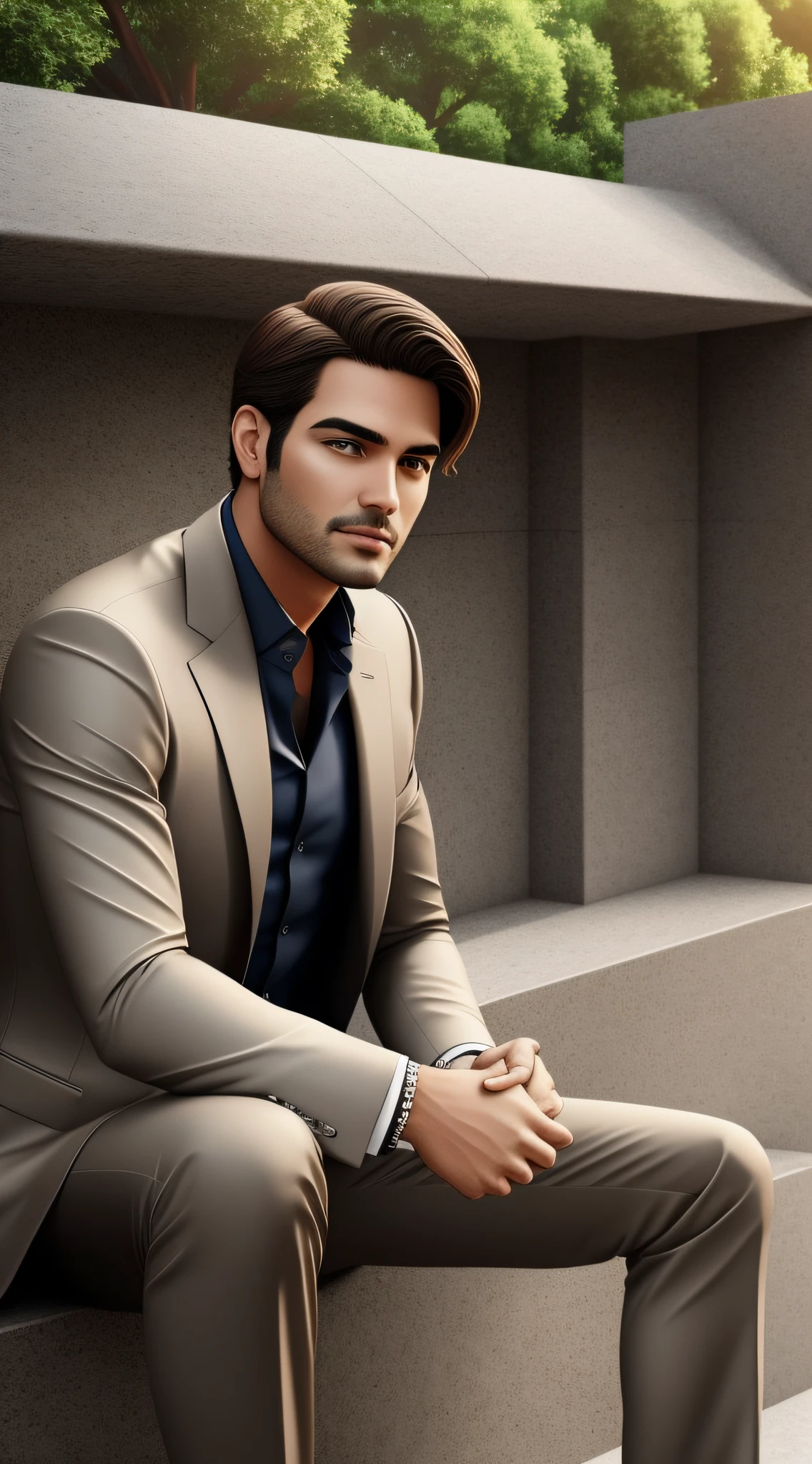 ultra realistic rich man --auto --s2