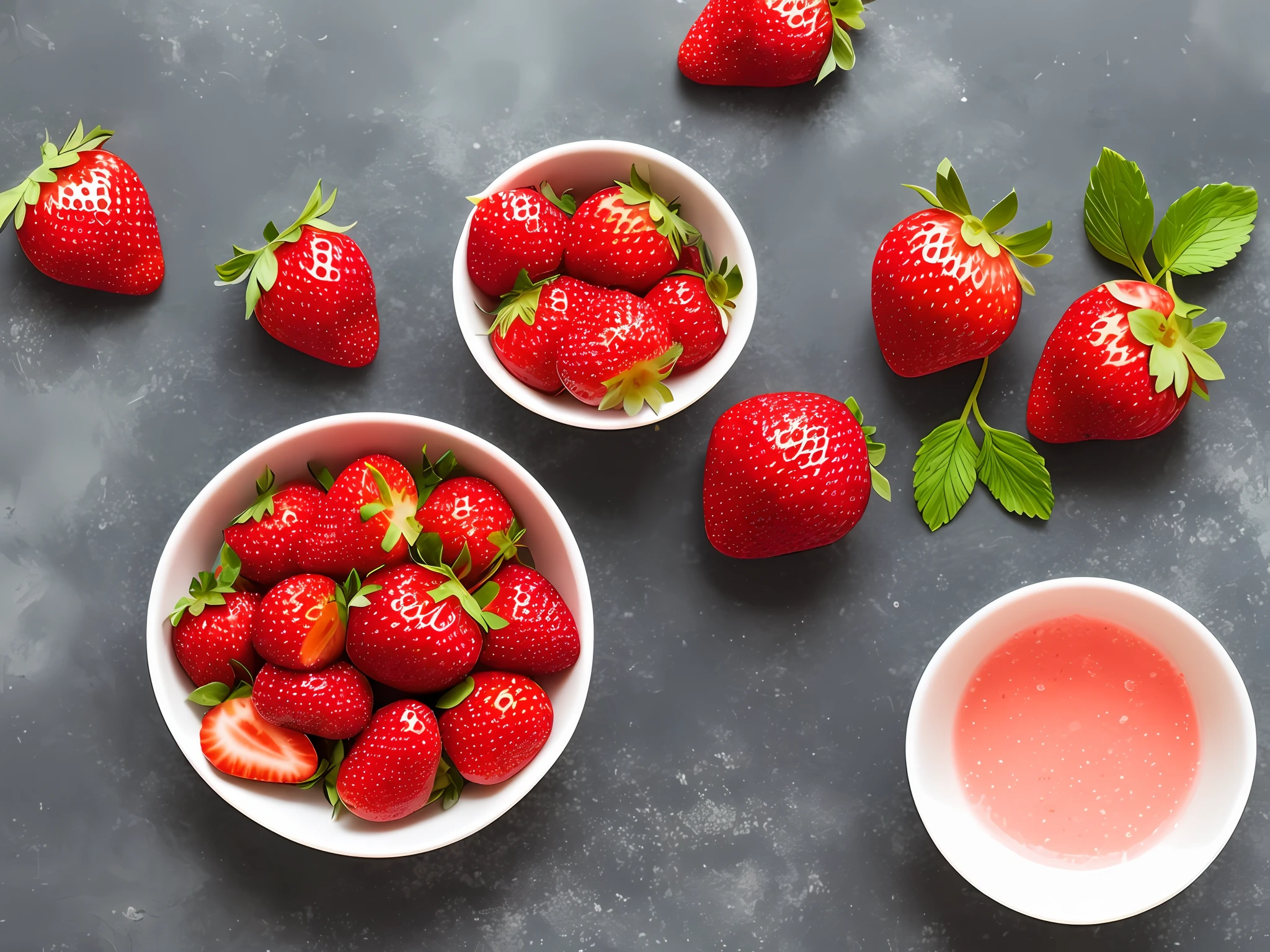 Strawberries in champagne