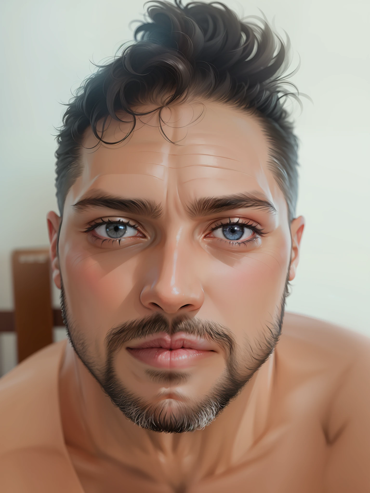 A 30-year-old man, black eyes