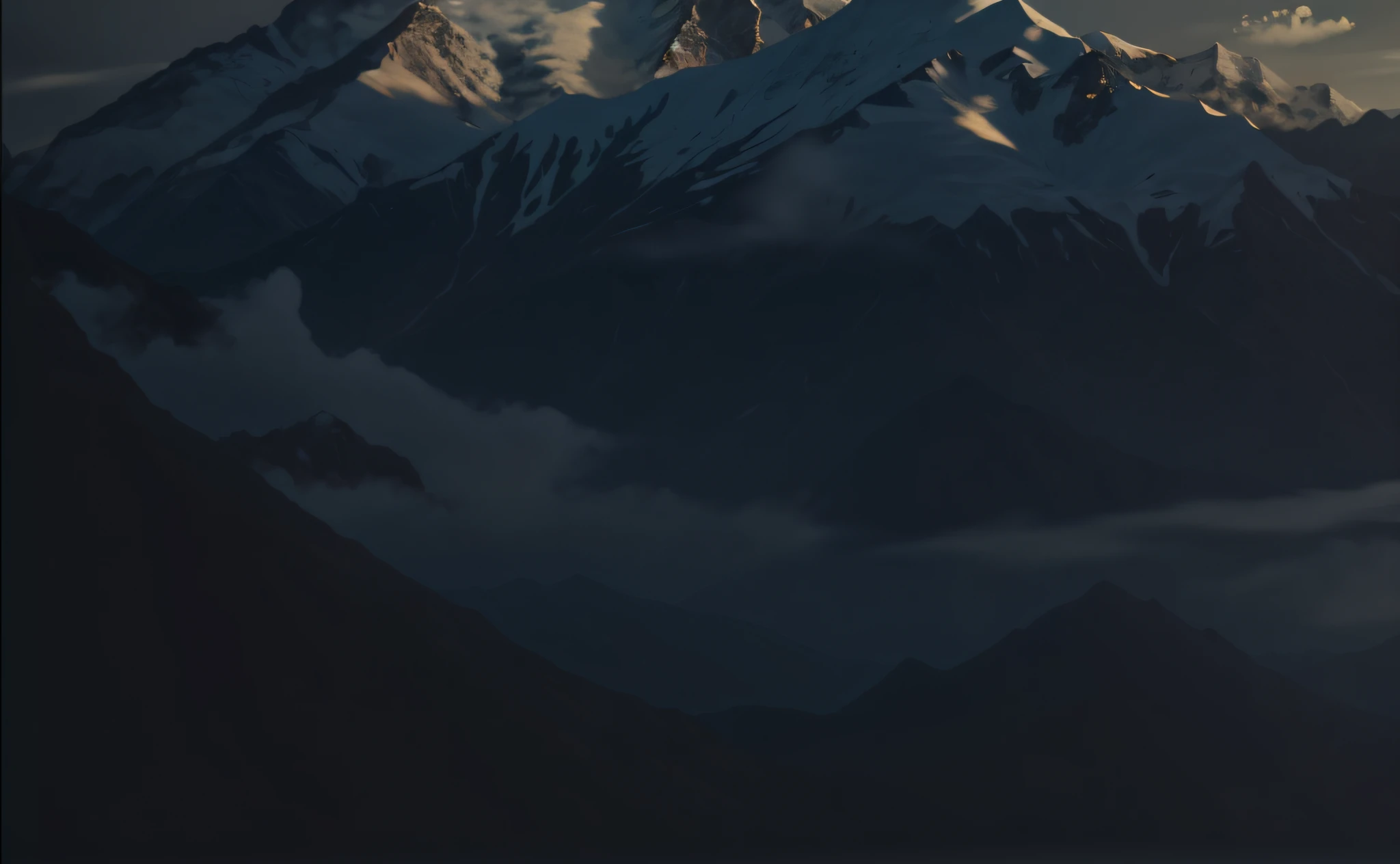 mountains with snow on them and a plane flying in the sky, mountains in a background, mountainscape, himalayas, low detailed. digital painting, high mountains, hq 4k phone wallpaper, mountains background, mountain background, moutains, background mountains, mountains in the background, mountains on the background, 8 k matte painting, 4k hd matte digital painting