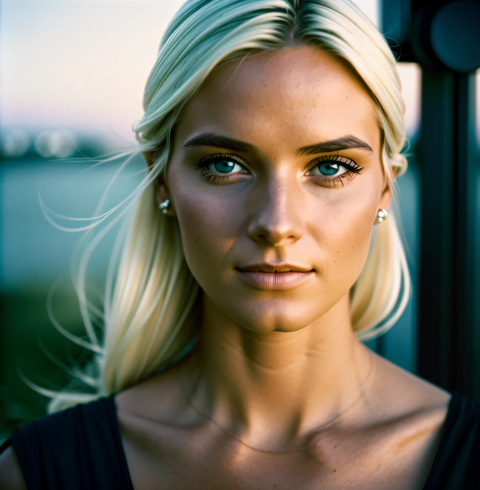 (close-up, Editorial photograph of a 28-year-old Nordic woman), (highly detailed face:1.4) (smile:0.7) (background inside dark, humorous, private study:1.3) POV, by lee jeffries, nikon d850, film bank photography,4 kodak portra 400, F1 Camera.6 lens, rich colors, hyper realistic, realistic texture, dramatic illumination, cinestill 800,
