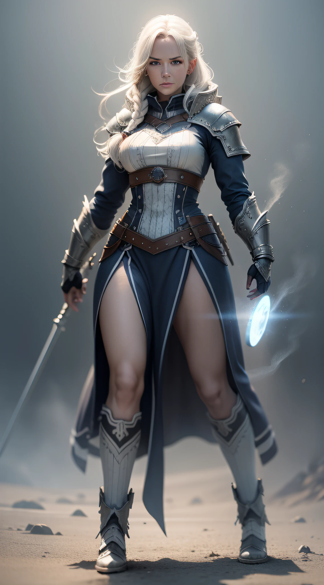 Nordic woman, full body, cinematic lighting