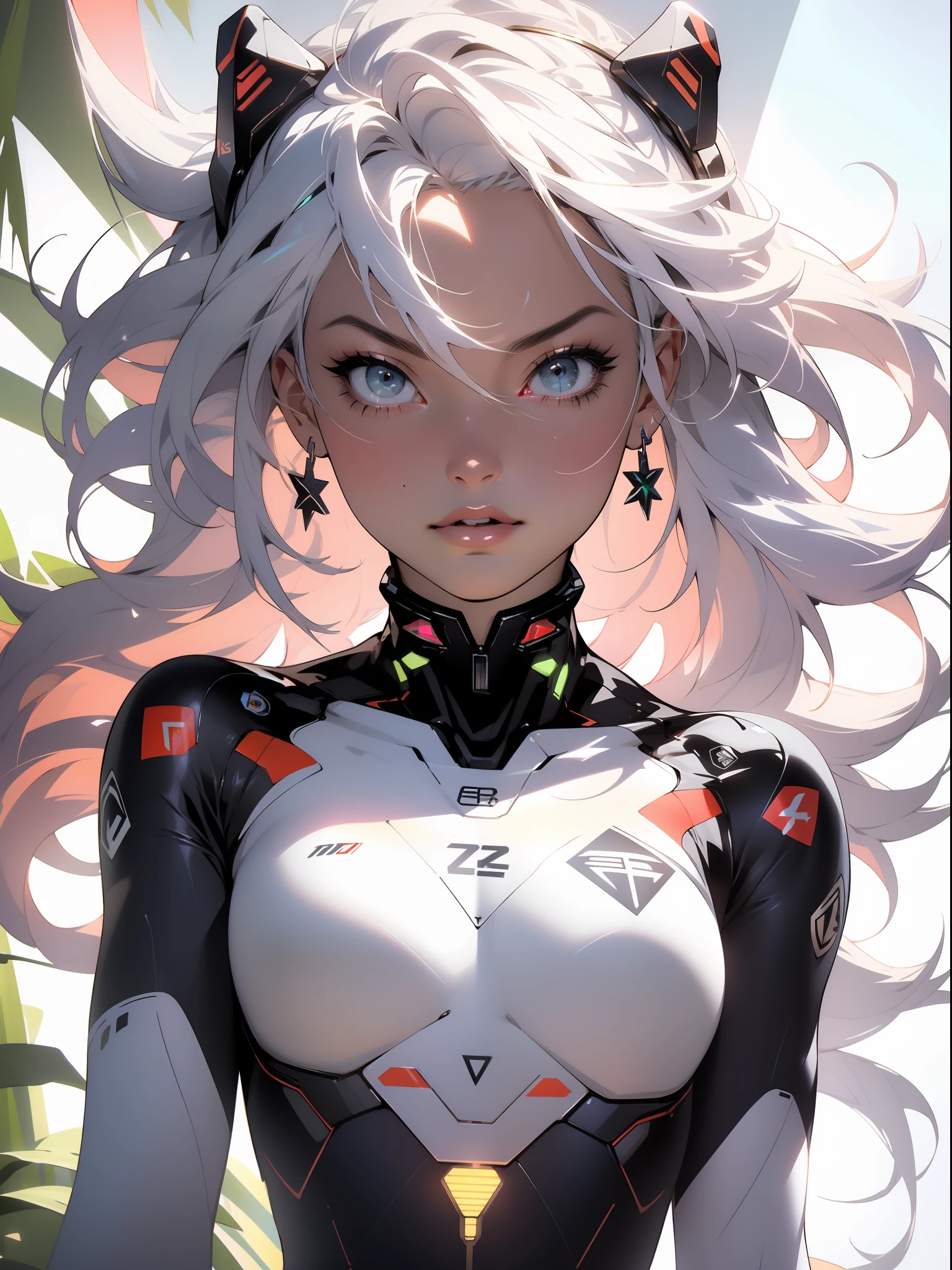 ((Best Quality)), ((Masterpiece)), (detailed: 1.4), (Absurd), Margot Robbie, 35, light-skinned with micro bikini, Genesis evangelion neon style clothing, 2 piece clothing, colored hair, tattoo on arms, cybernetic hand, pastel, centered, scale to fit dimensions, HDR (High Dynamic Range),Ray Tracing,NVIDIA RTX,Super-Resolution,Unreal 5,Subsurface dispersion, PBR texture, Post-processing, Anisotropic filtering, Depth of field, Maximum clarity and sharpness, Multilayer textures, Albedo and specular maps, Surface shading, Accurate simulation of light-material interaction, Perfect proportions, Octane Render, Two-tone lighting, Wide aperture, Low ISO, White balance, Rule of thirds, 8K RAW, crysisnanosuit
