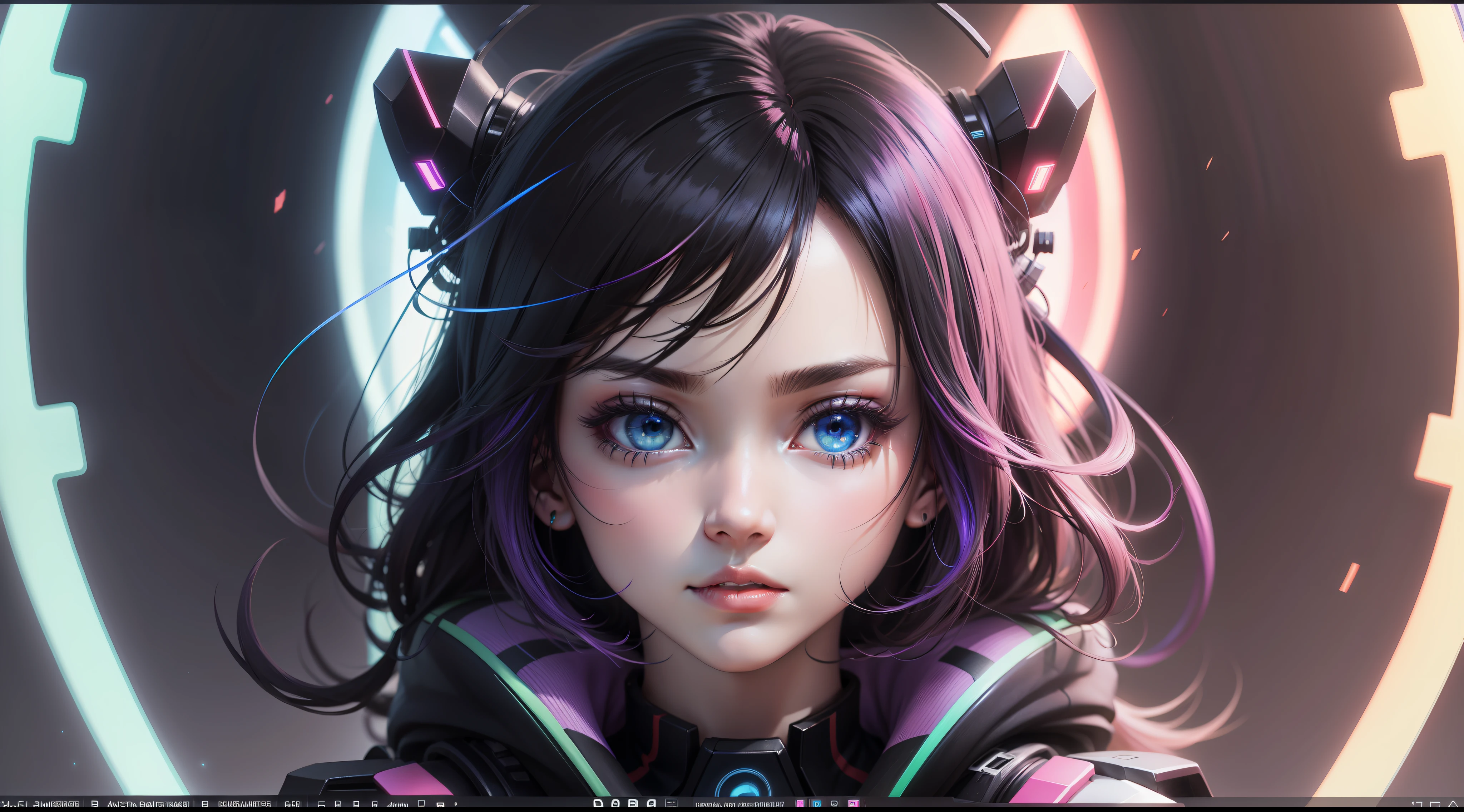 Anime RGB for background on YouTube very beautiful, ultra modern rendering, full RGB.