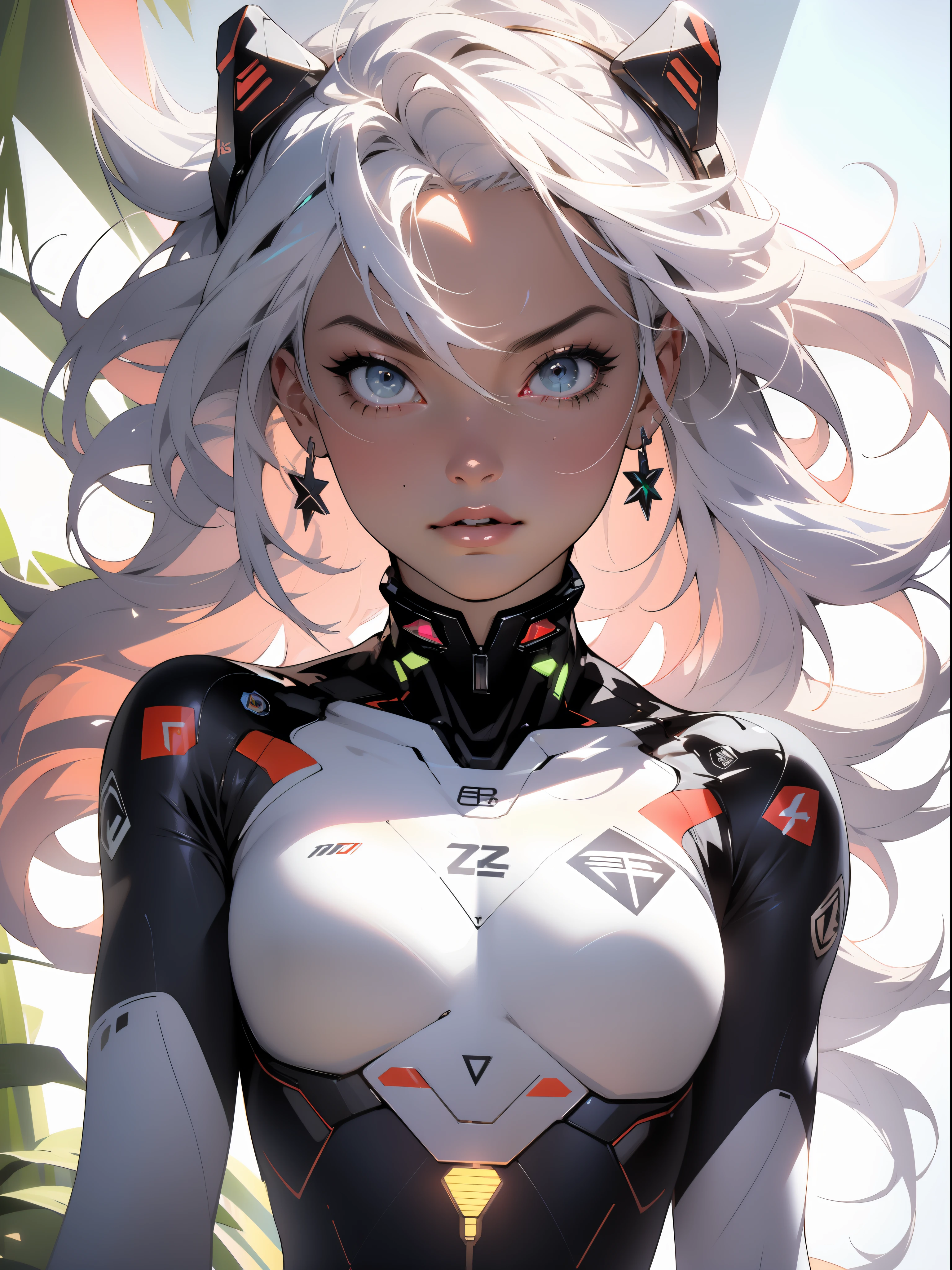 ((Best Quality)), ((Masterpiece)), (detailed: 1.4), (Absurd), Margot Robbie, 35, light-skinned with micro bikini, Genesis evangelion neon style clothing, 2 piece clothing, colored hair, tattoo on arms, cybernetic hand, pastel, centered, scale to fit dimensions, HDR (High Dynamic Range),Ray Tracing,NVIDIA RTX,Super-Resolution,Unreal 5,Subsurface dispersion, PBR texture, Post-processing, Anisotropic filtering,  Depth of field, Maximum clarity and sharpness, Multilayer textures, Albedo and specular maps, Surface shading, Accurate simulation of light-material interaction, Perfect proportions, Octane Render, Two-tone lighting, Wide aperture, Low ISO, White balance, Rule of thirds, 8K RAW, crysisnanosuit