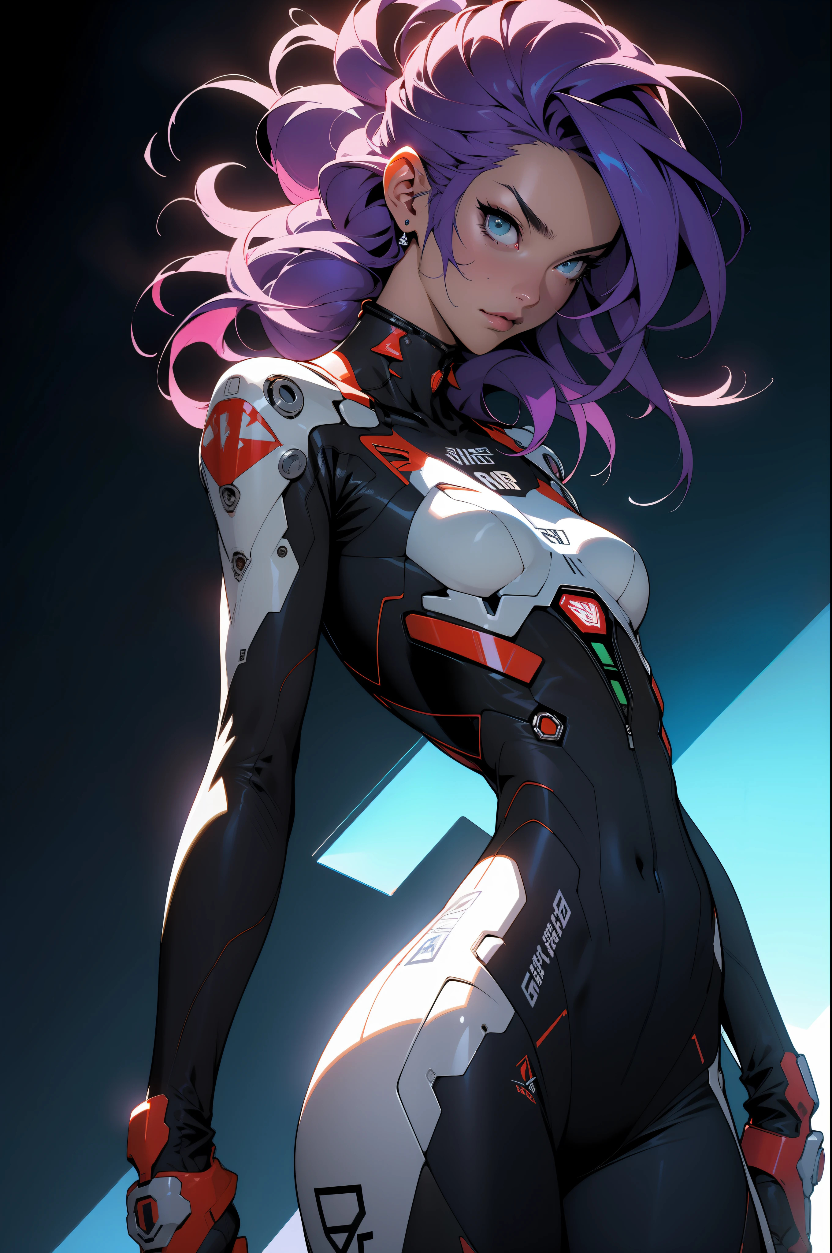 ((Best Quality)), ((Masterpiece)), (detailed: 1.4), (Absurd), 35-year-old adult woman with Simon Bisley-style micro thong, Genesis evangelion neon style clothing, 2 piece clothing, colored hair, tattoo on arms, cybernetic hand, pastel, centered, scale to fit dimensions, HDR (High Dynamic Range),Ray Tracing,NVIDIA RTX,Super-Resolution,Unreal 5,Subsurface dispersion, PBR texture,  Post-processing, Anisotropic filtering, Depth of field, Maximum clarity and sharpness, Multilayer textures, Albedo and specular maps, Surface shading, Accurate simulation of light-material interaction, Perfect proportions, Octane Render, Two-tone lighting, Wide aperture, Low ISO, White balance, Rule of thirds, 8K RAW, crysisnanosuit