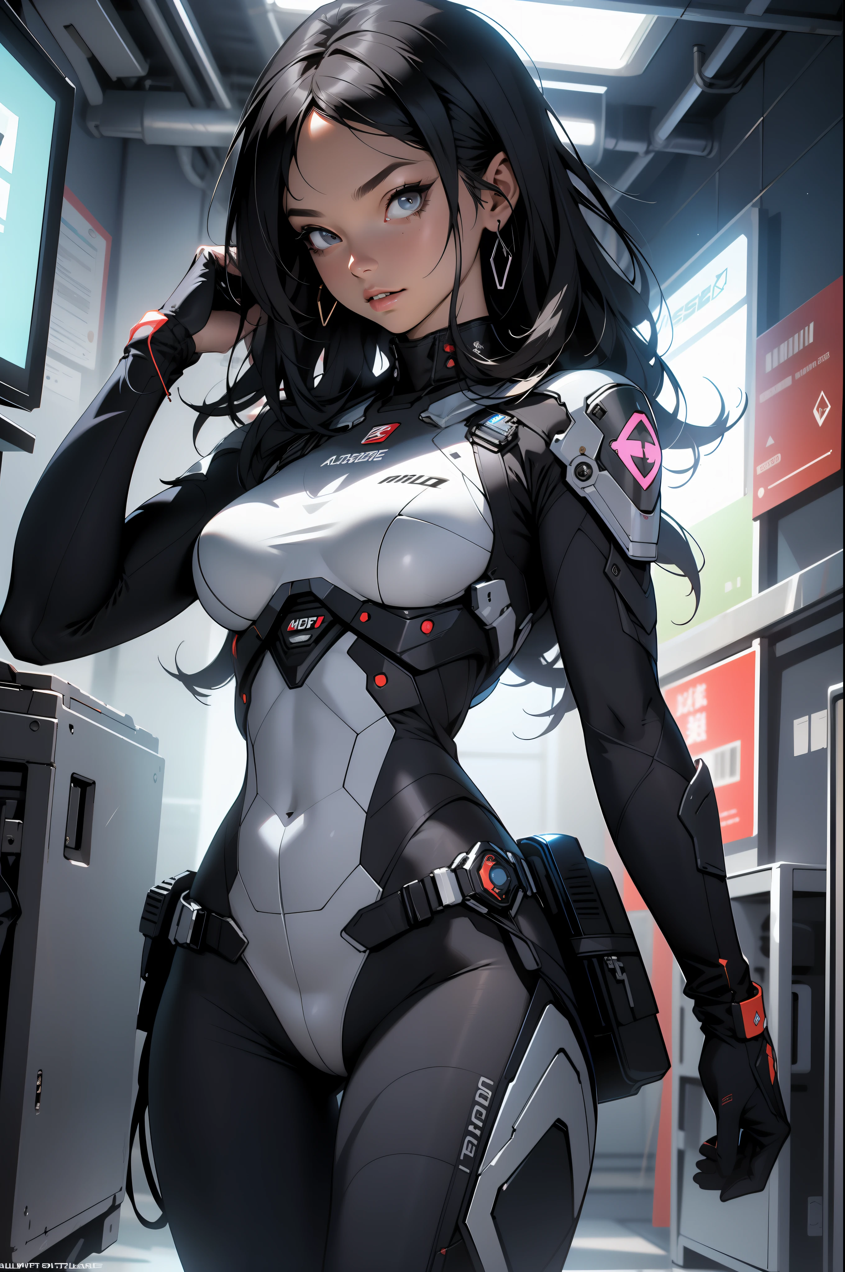 (((adult woman))), ((Best quality)), ((masterpiece)), (detailed: 1.4), (Absurd), 35-year-old adult woman with micro loincloth in the style of Simon Bisley, 2 piece clothing, long black hair, tattoo on arms, cybernetic hand, pastel, centered, scale to fit dimensions, HDR (High Dynamic Range),Ray Tracing,NVIDIA RTX,Super-Resolution,Unreal 5,Subsurface dispersion, PBR texture, Post-processing, Anisotropic filtering, Depth of field, Maximum clarity and sharpness, Multilayer textures, Albedo and specular maps, Surface shading, Accurate simulation of light-material interaction, Perfect proportions, Octane Render, Two-tone lighting, Wide aperture, Low ISO, White balance, Rule of thirds, 8K RAW, crysisnanosuit