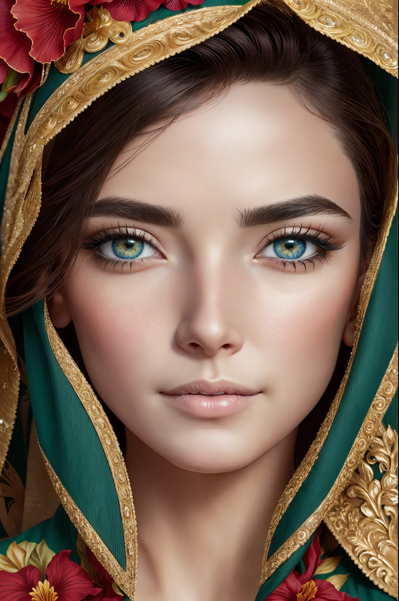 woman in a lush garden, [red_matte_makeup:2], [green_shirt:5], [blue_eyes:4], matte_makeup
RAW,, Nikon Z 14mm ultra-wide-angle lens, award-winning glamour photography, 
((best quality)), ((masterpiece)), ((realistic)), subsurface scattering, radiant light rays, high resolution, detailed facial features, high detail, sharp focus, smooth, aesthetic, extremely detailed, 
(extremely detailed eyes, extremely detailed iris), extremely detailed hair, extremely detailed skin, extremely detailed clothing, octane rendering, photorealistic, post-processing, maximum details, realistic shadows, roughness, 
natural skin texture, real life, ultra-realistic, photorealism, photography, 8k UHD, photography, hdr, intricate, elegant, highly detailed, sharp focus, stunning, beautiful, beautiful, (photorealistic), (realistic), 
teacher, solo, sexy best quality, highly detailed, masterpiece, ultra-detailed, illustration,
[(color colors of psychedelic explosion painting:1.21)::0.2], colorful and detailed eyes, intricate face, black background, simple background, dear, high contrast, (secret: 0.9),