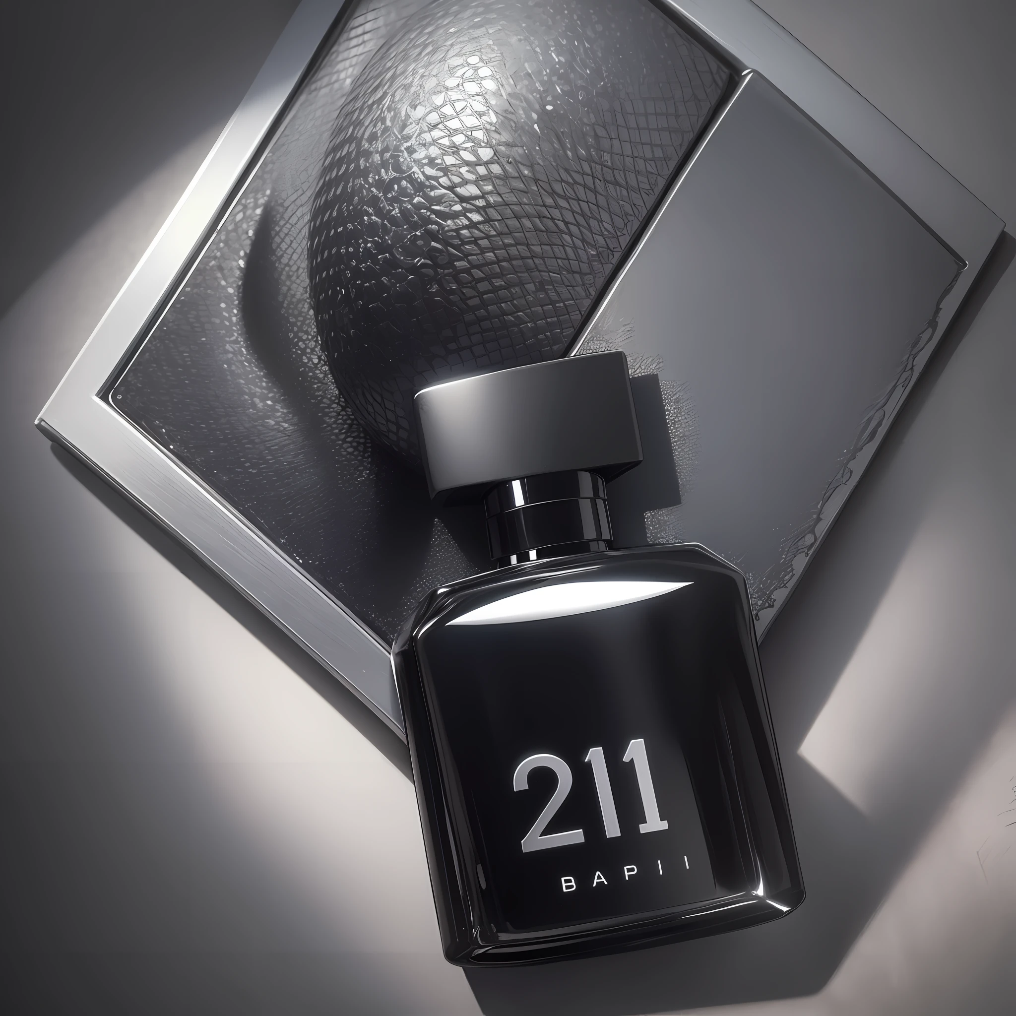 Perfume 212 vip black with a modern look and look at the viewer, realist, 8k --upscale --auto --s2