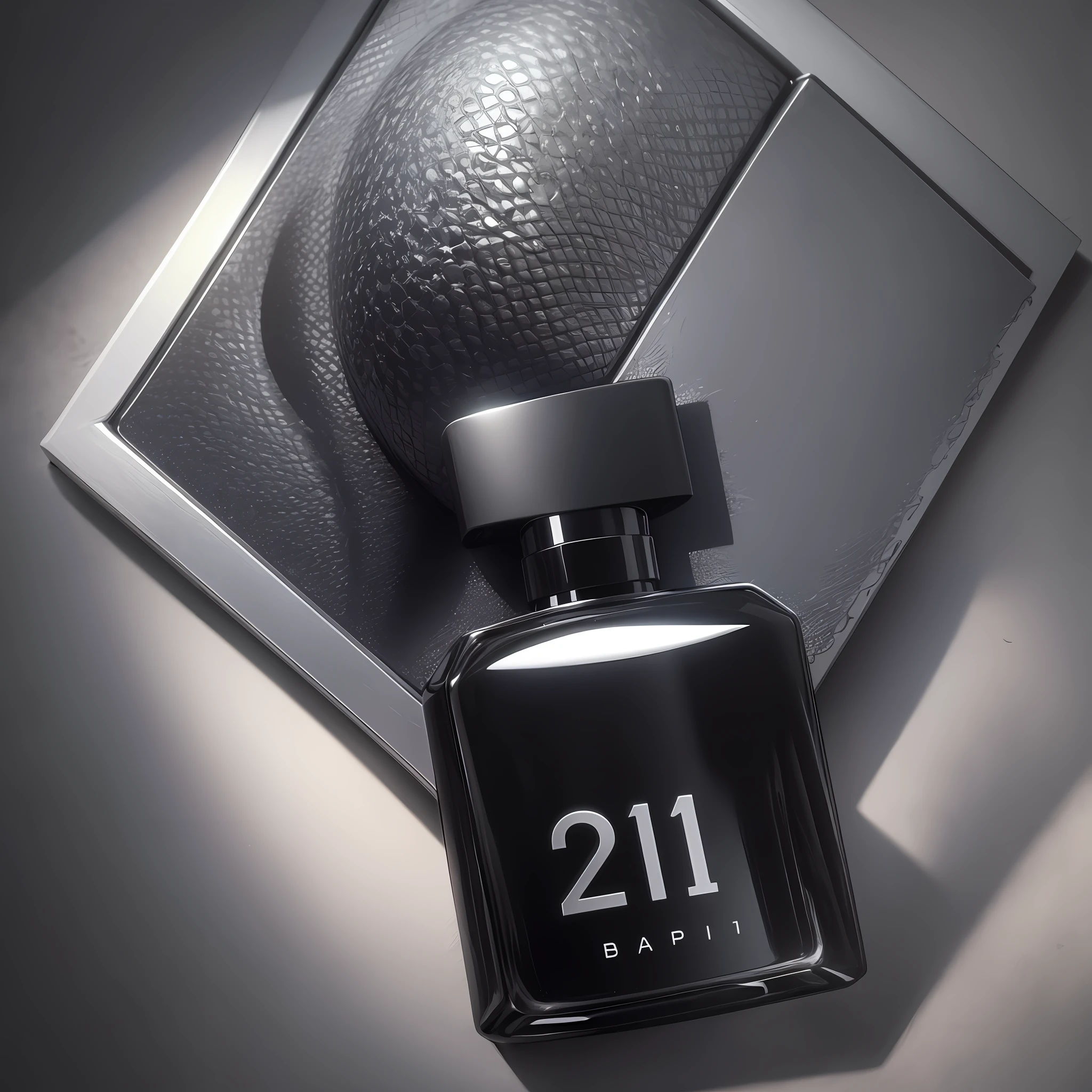 Perfume 212 vip black with a modern look and look at the viewer, realist, 8k  --upscale --auto --s2