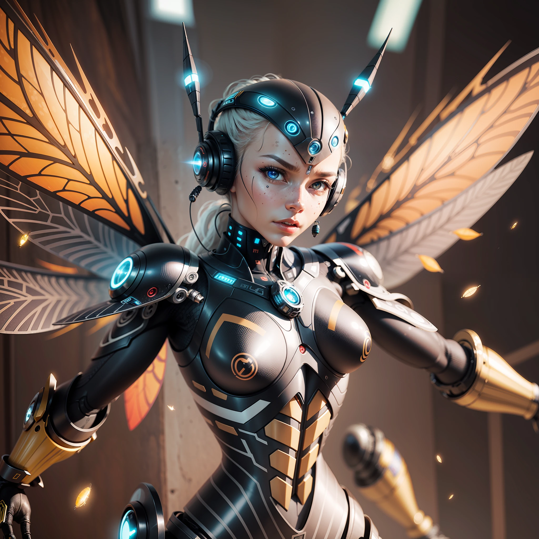 cyborg fly, detailed body, photo, 4k, hd, 1 fly, --auto --s2