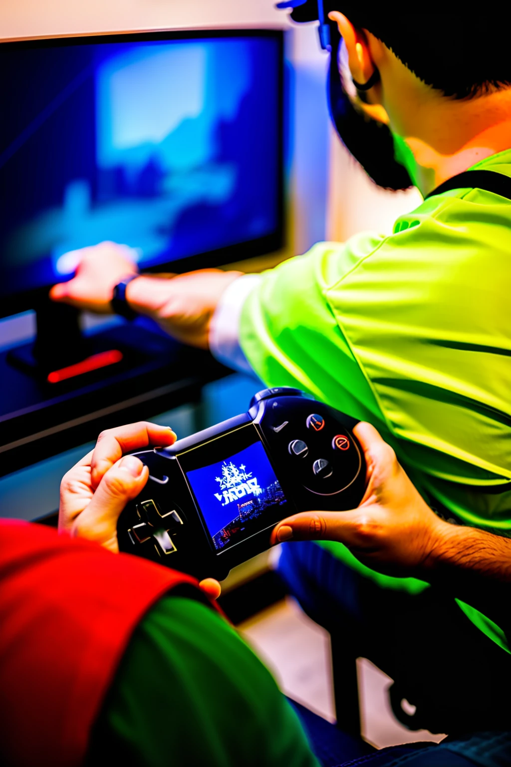 Man playing video game 2260x423