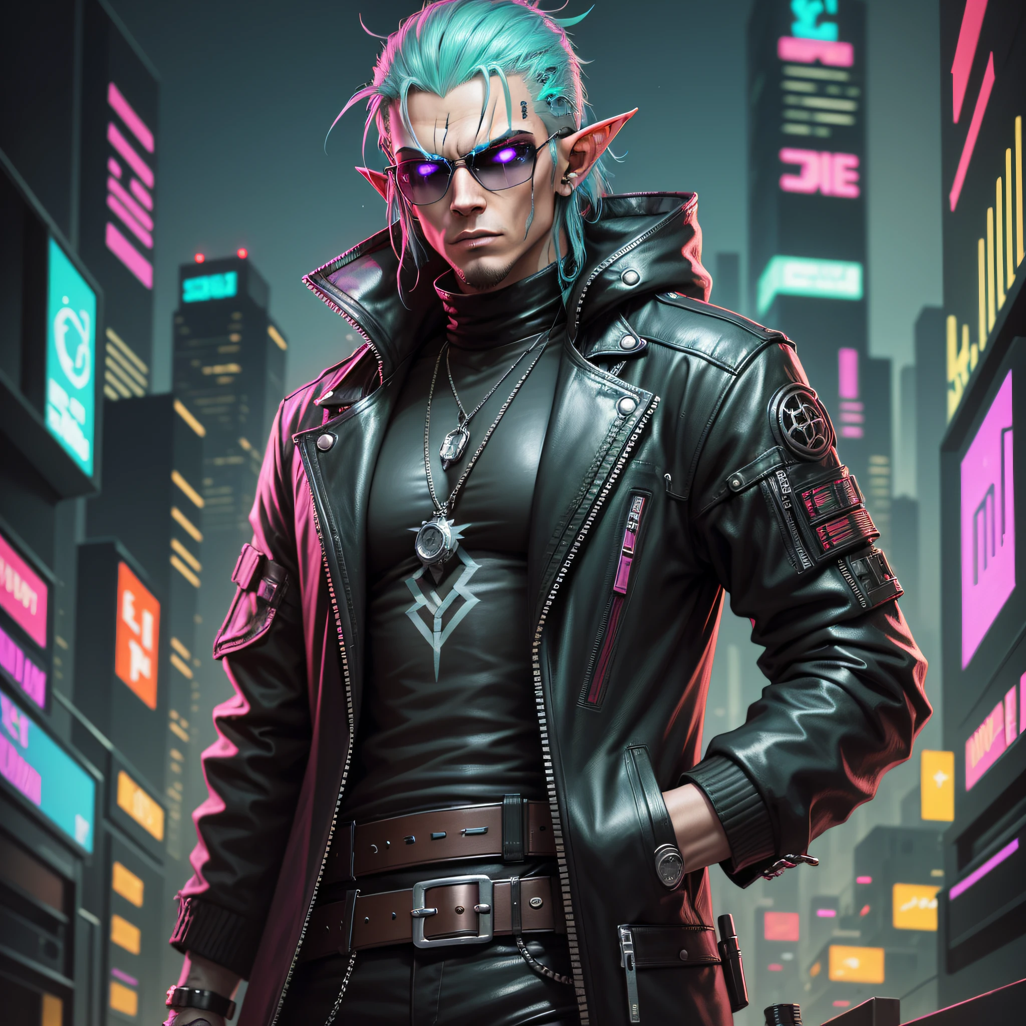there is a male elf with a cigarette, cyberpunk assassin goon, in cyberpunk style, cyberpunk dude, dark cyberpunk illustration, cyberpunk character, digital cyberpunk, in cyber punk 2077, cyberpunk art, cyberpunk art style, modern cyberpunk, cyberpunk character art, cyberpunk themed art --auto --s2