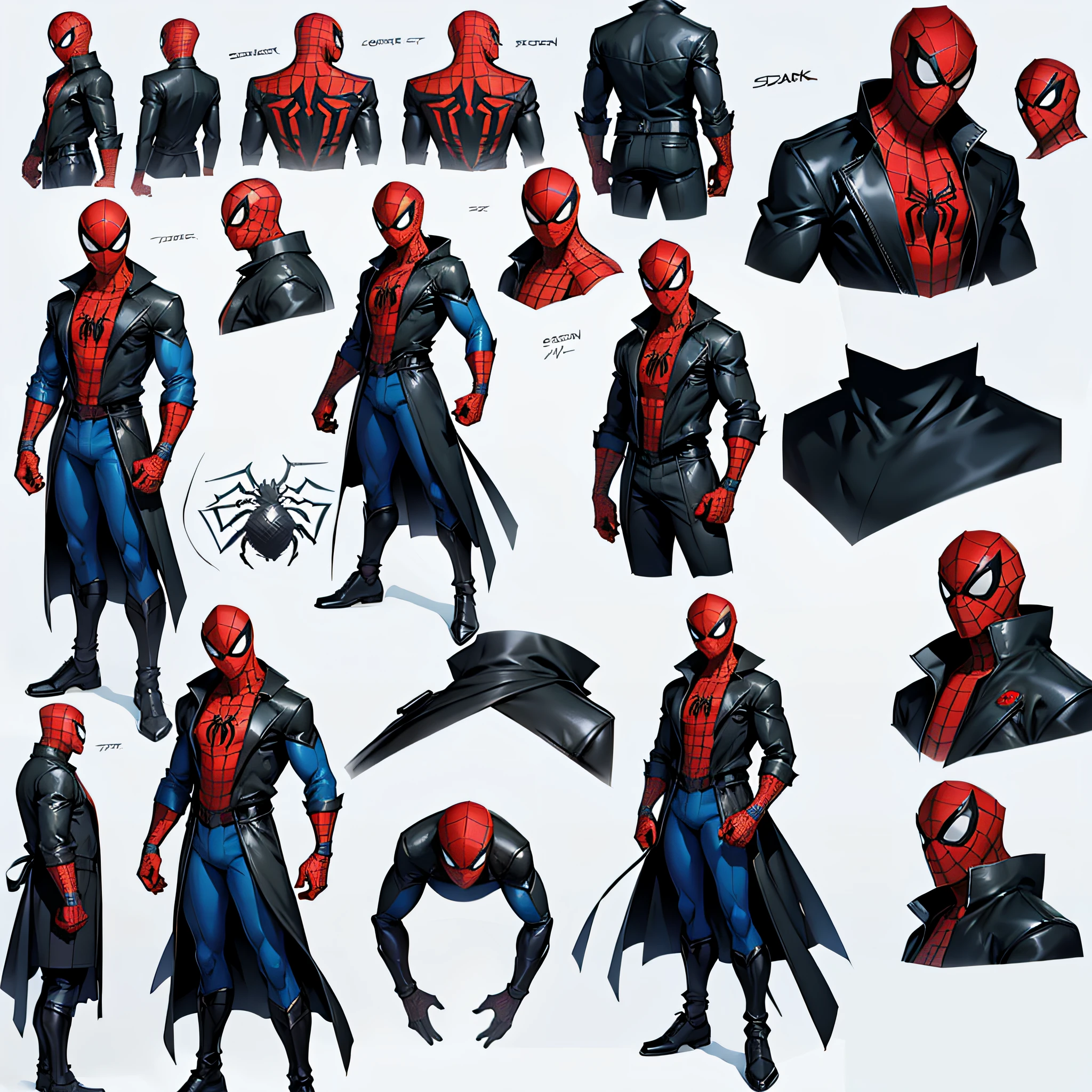 concept art character spider man