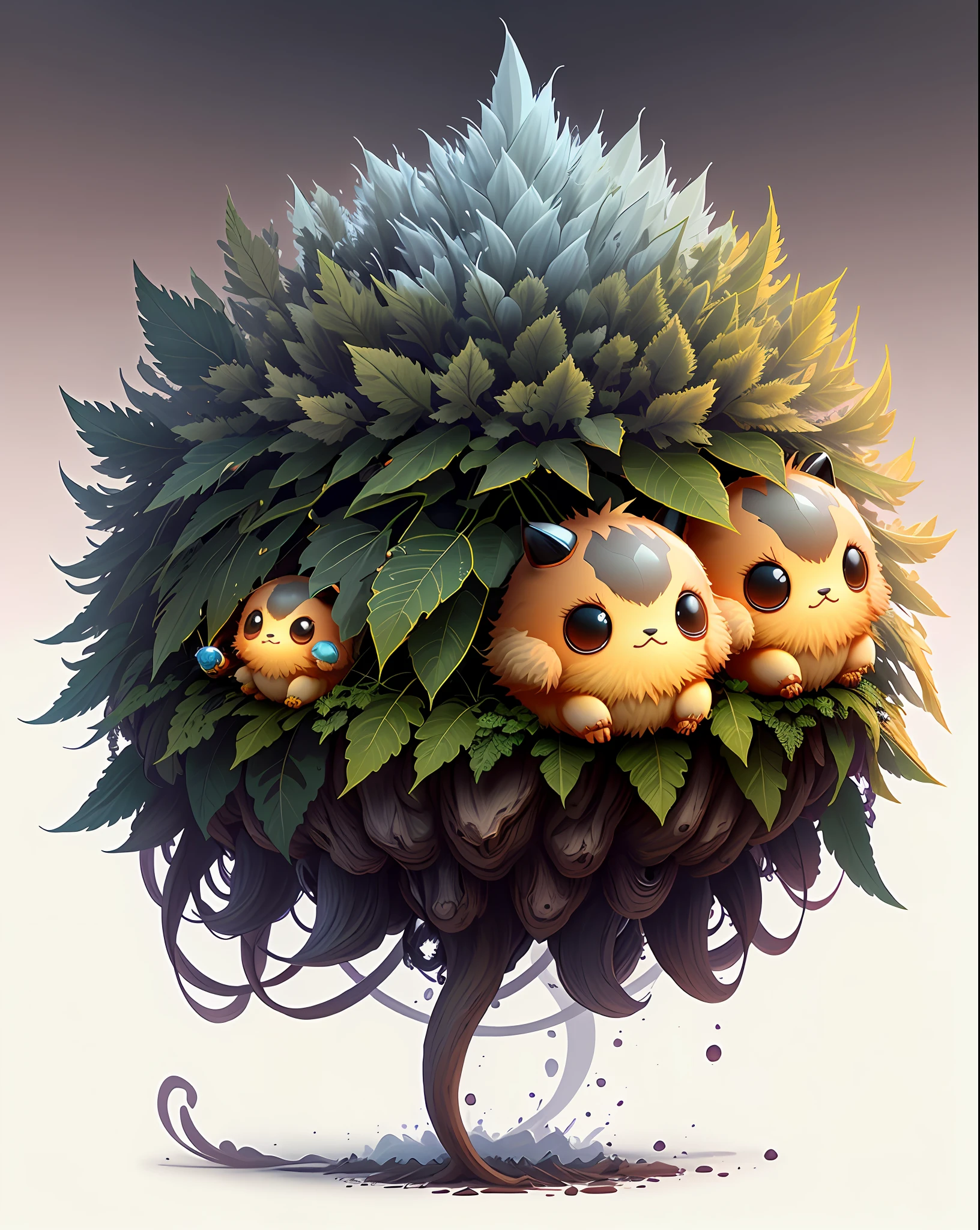 "Create a masterful masterpiece of cute creatures with ultra-detailed concept art inspired by . Utilize Stable Diffusion's power to unleash your inner Cu73Cre4ture programmer and bring your imagination to life!"