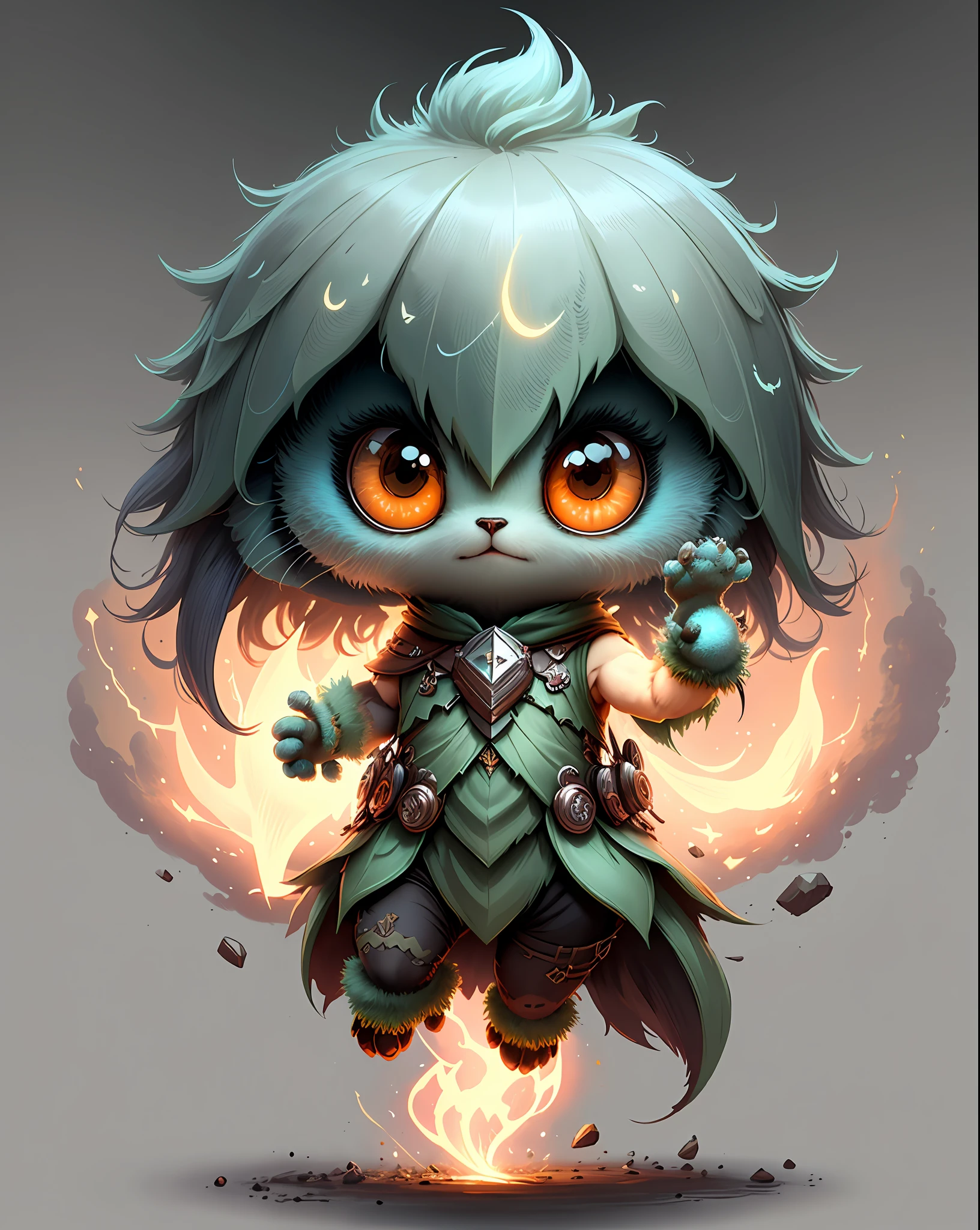 "Create a masterful masterpiece of cute creatures with ultra-detailed concept art inspired by . Utilize Stable Diffusion's power to unleash your inner Cu73Cre4ture programmer and bring your imagination to life!"