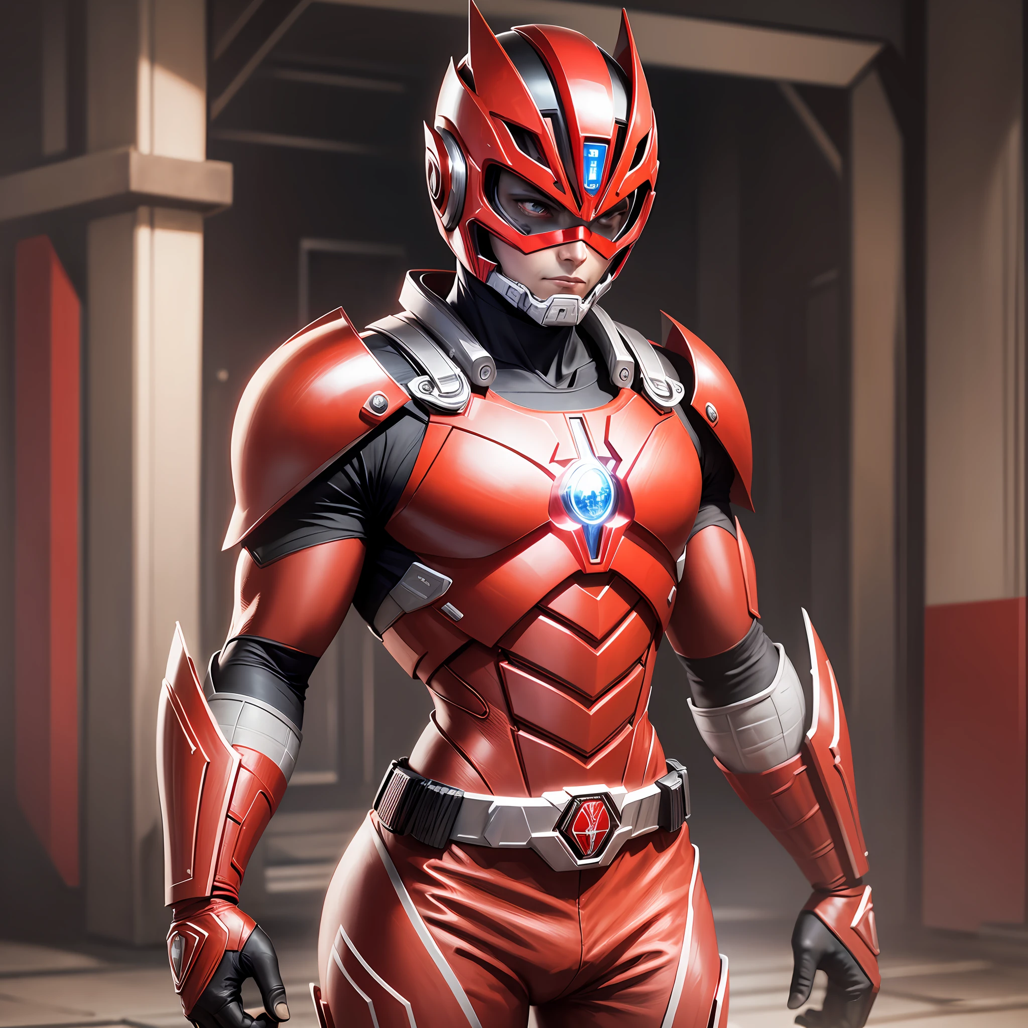 Illustrative image of the red Power Ranger --auto --s2