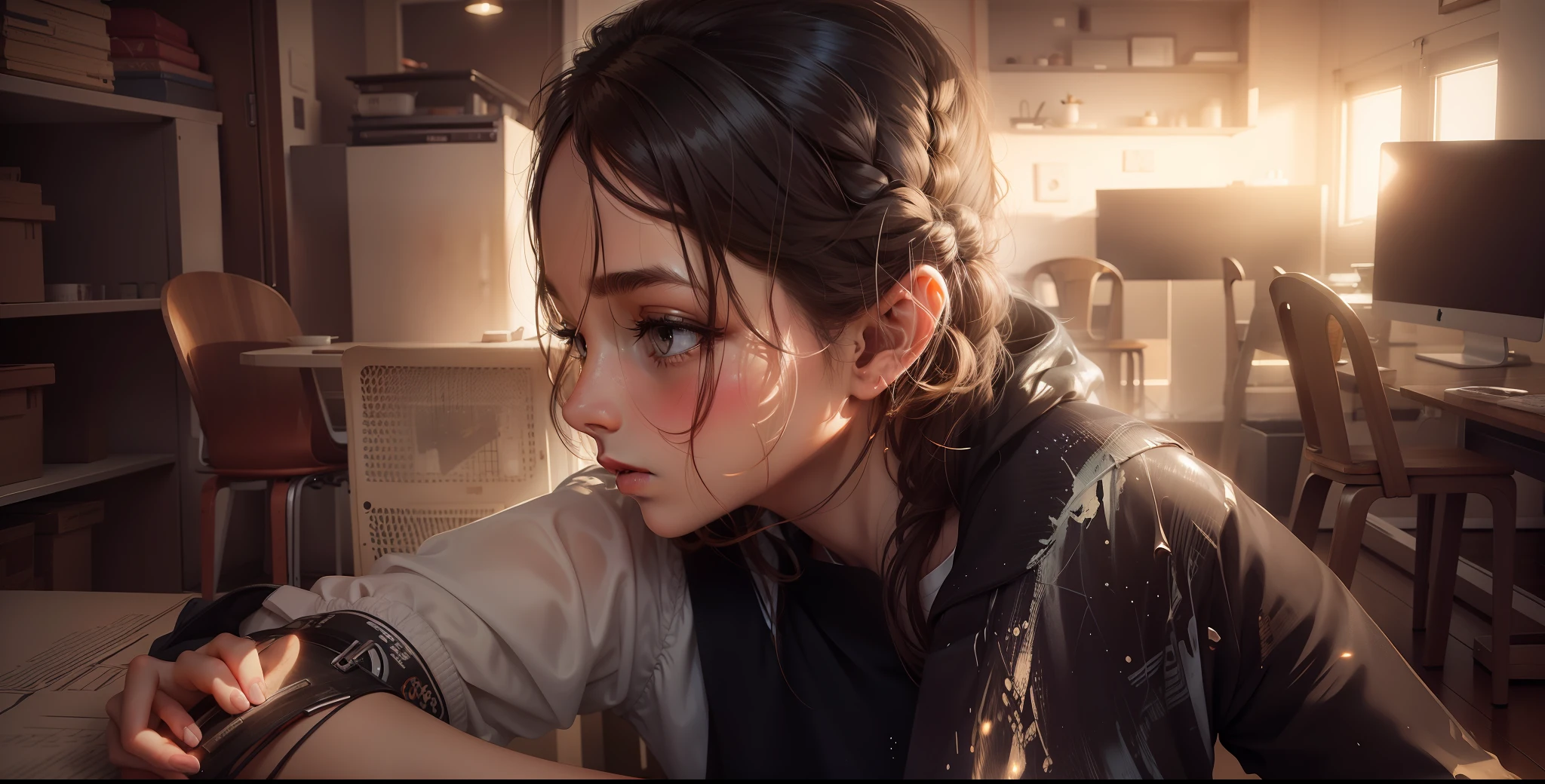 Bright cute girl