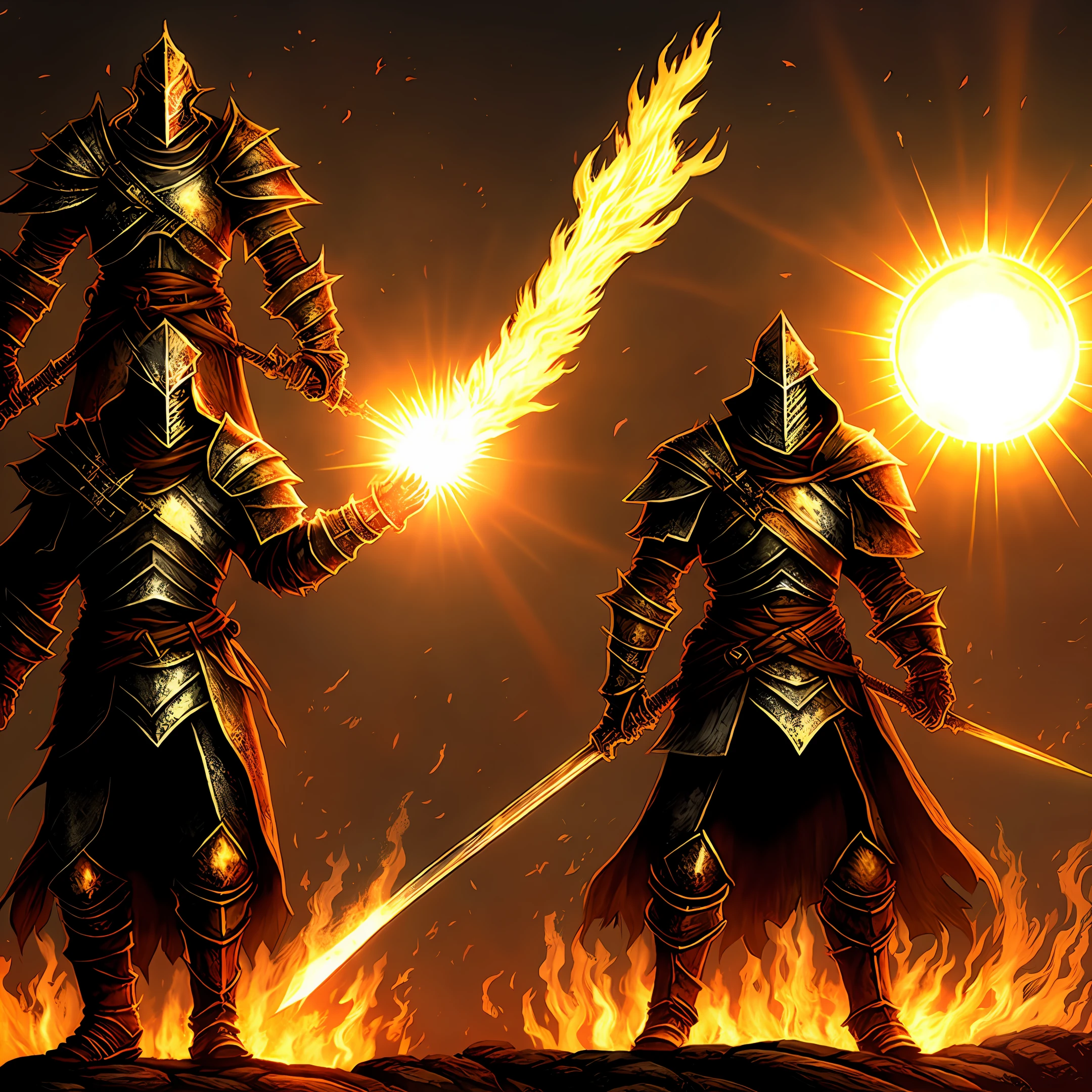 Dark Souls, Solar, Sun Knight, Praise the Sun, Bonfire