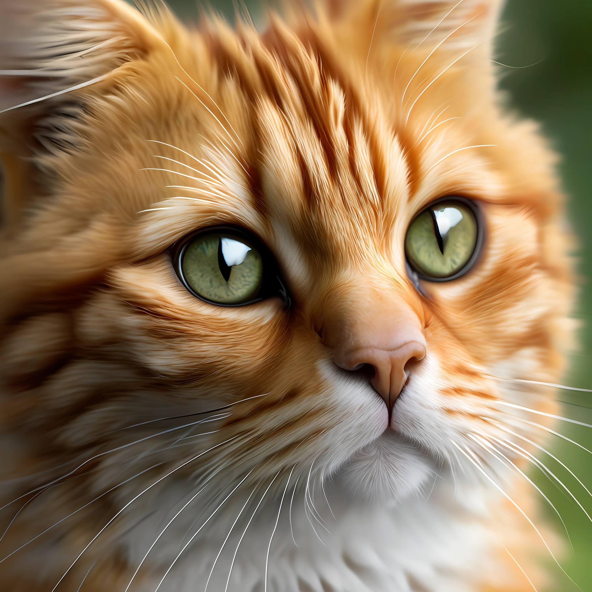 (extremely detailed CG unity 8k wallpaper,masterpiece, best quality, ultra-detailed, high resolution),(best illumination, best shadow, an extremely delicate and beautiful), dynamic angle, floating, high saturation, 

[Foto GingerTomCat, detailed and beautiful green eyes, white fur with orange spots, cat ears, collar with a bell, (playful:1.3), cute expression, long whiskers, soft and fluffy, cute paws, (toy:1.2), looking at viewer, long shot]:0.9