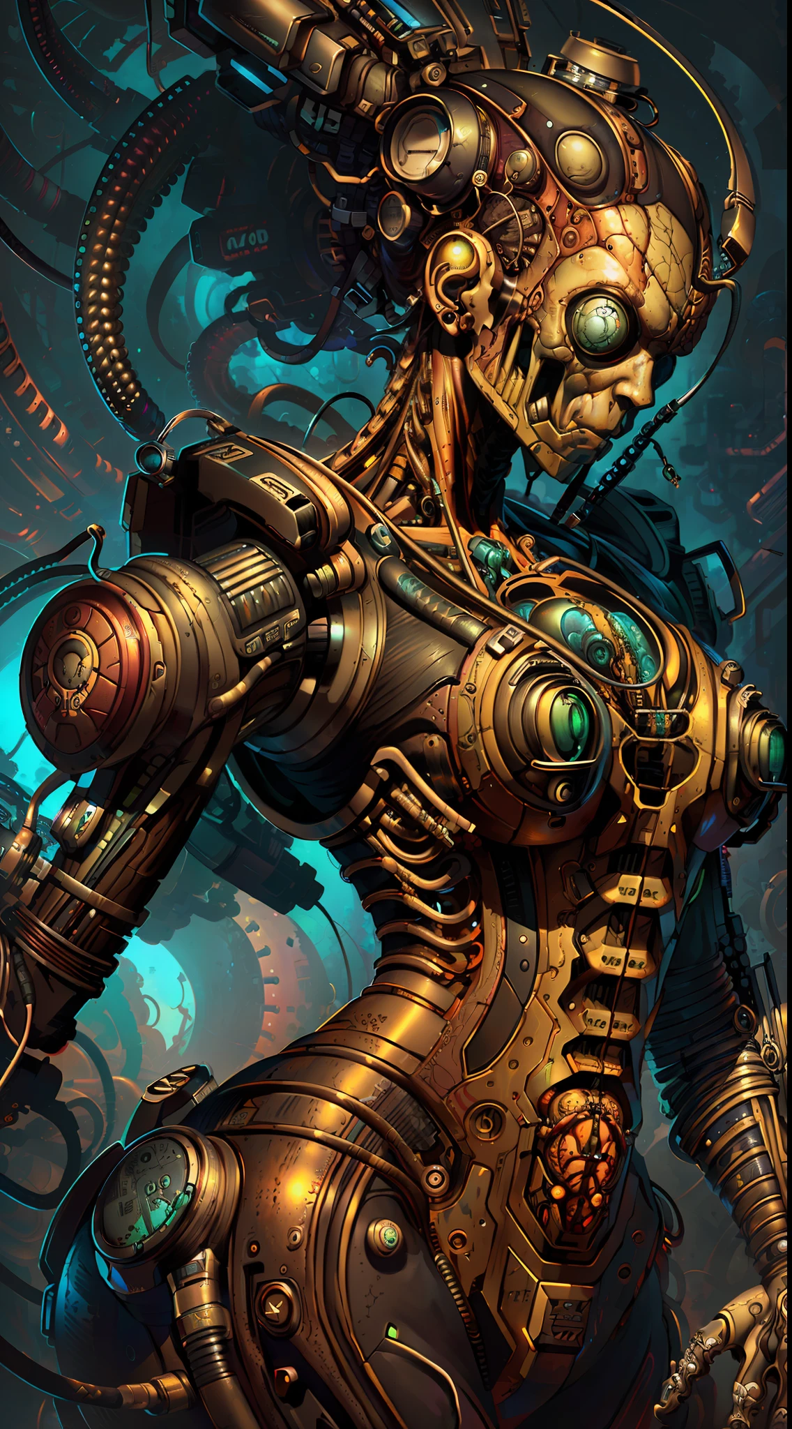 Amazing Anatomy, (Perfect Art Fantastic Biopunk, 64k ultra hd:1.1), (art by apterus, art by dan mumford, art by lovecraft:1.2), best quality, 500px, cgsociety