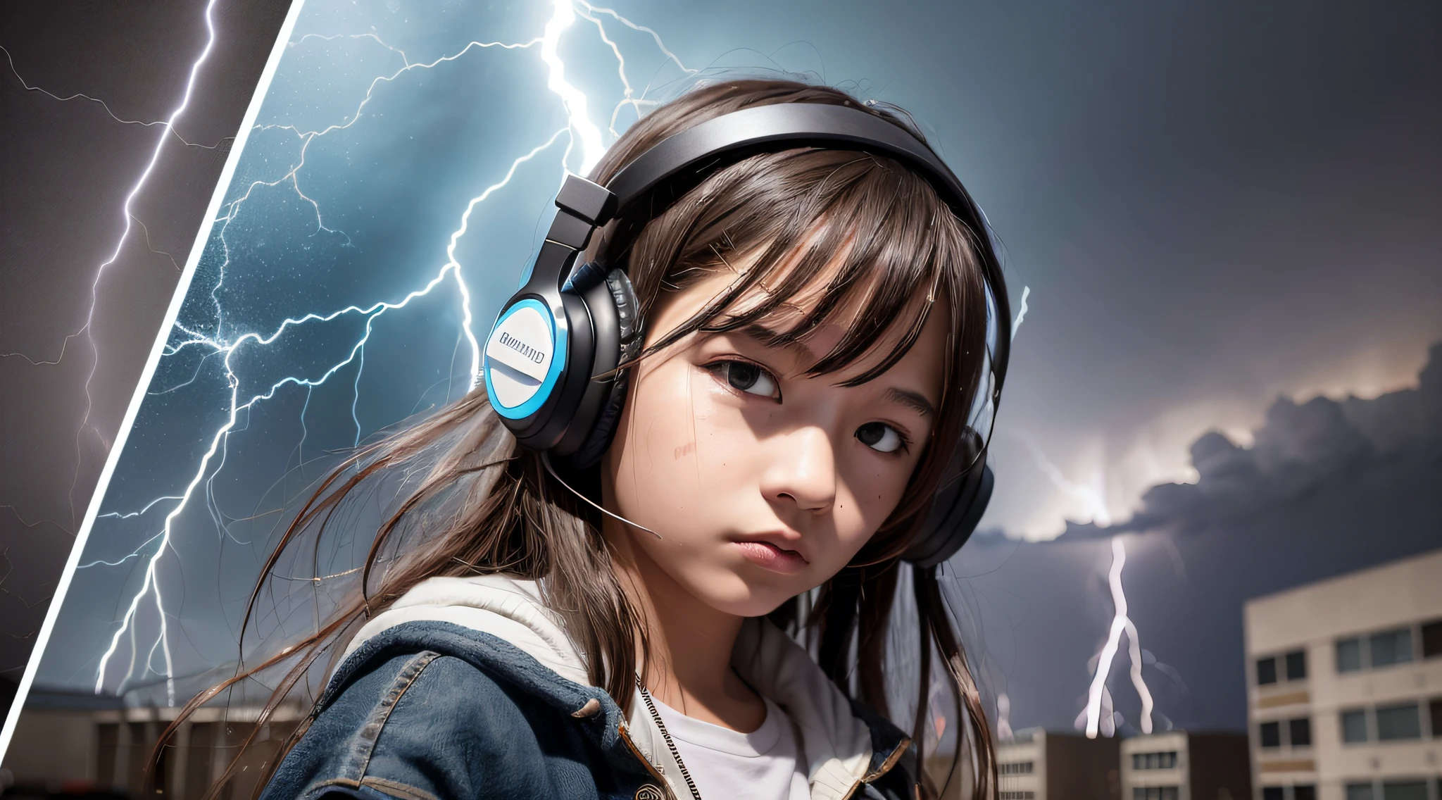 a 14 YEAR OLD GIRL Of headphones, lightning, with thunderstorms, thunderstorms, with lightning, crackling with lightning, lightning storms, thunderstorms, lightning storms, lightning!!!, effects of lightning, severe weather storms, electrical storm, lightning storm, detailed lighting and thunder, during a storm, in a lighting storm, thunderstorm, dark storms with lightning --auto --s2