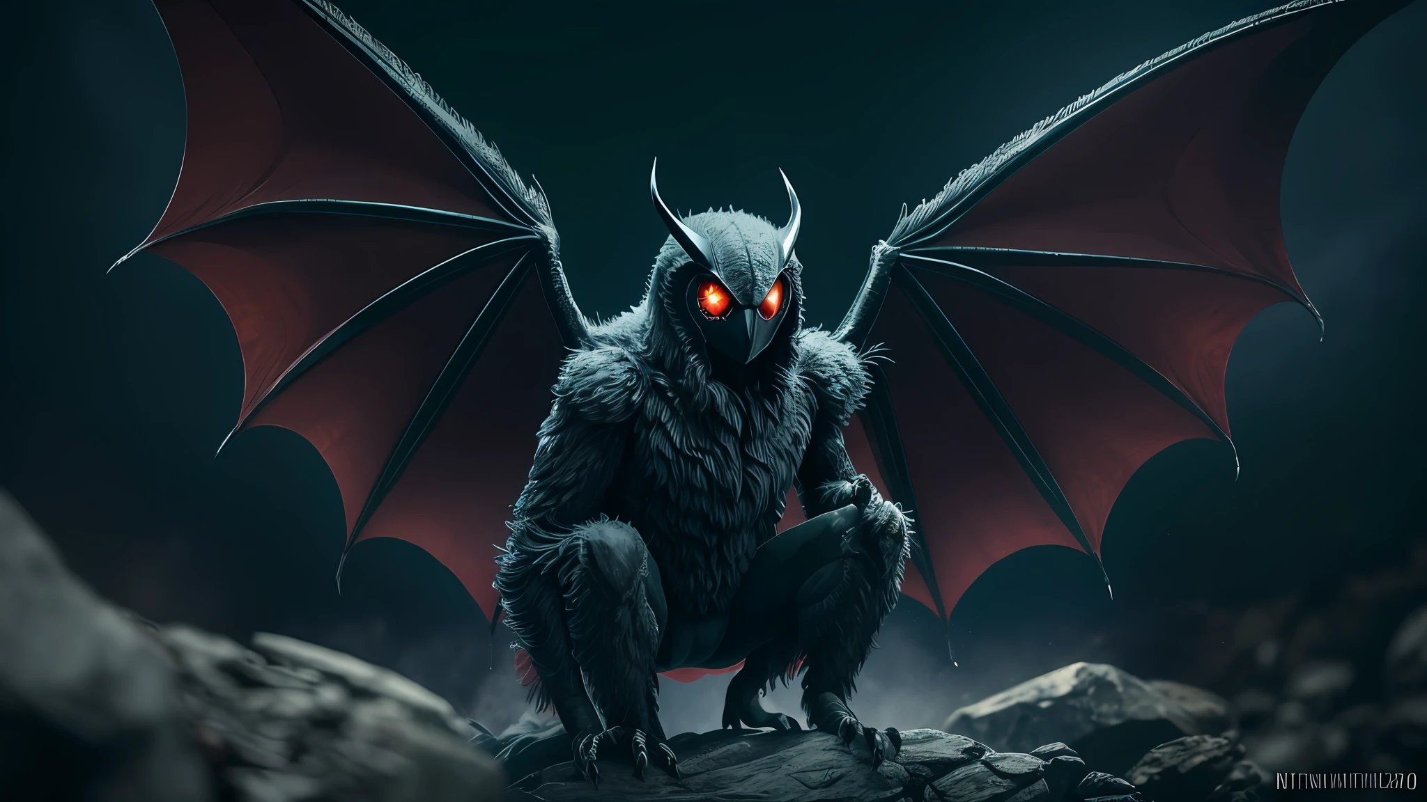[cryptid] The Mothman of Point Pleasant,  very detailed, shot on a Nikon Z7 II and Nikon NIKKOR Z 105mm f/2.8 VR S,  chiaroscuro, hyperrealism, luminism, hd, 4k, 8k, best quality, UHD, masterpiece, super detail, best quality --auto --s2