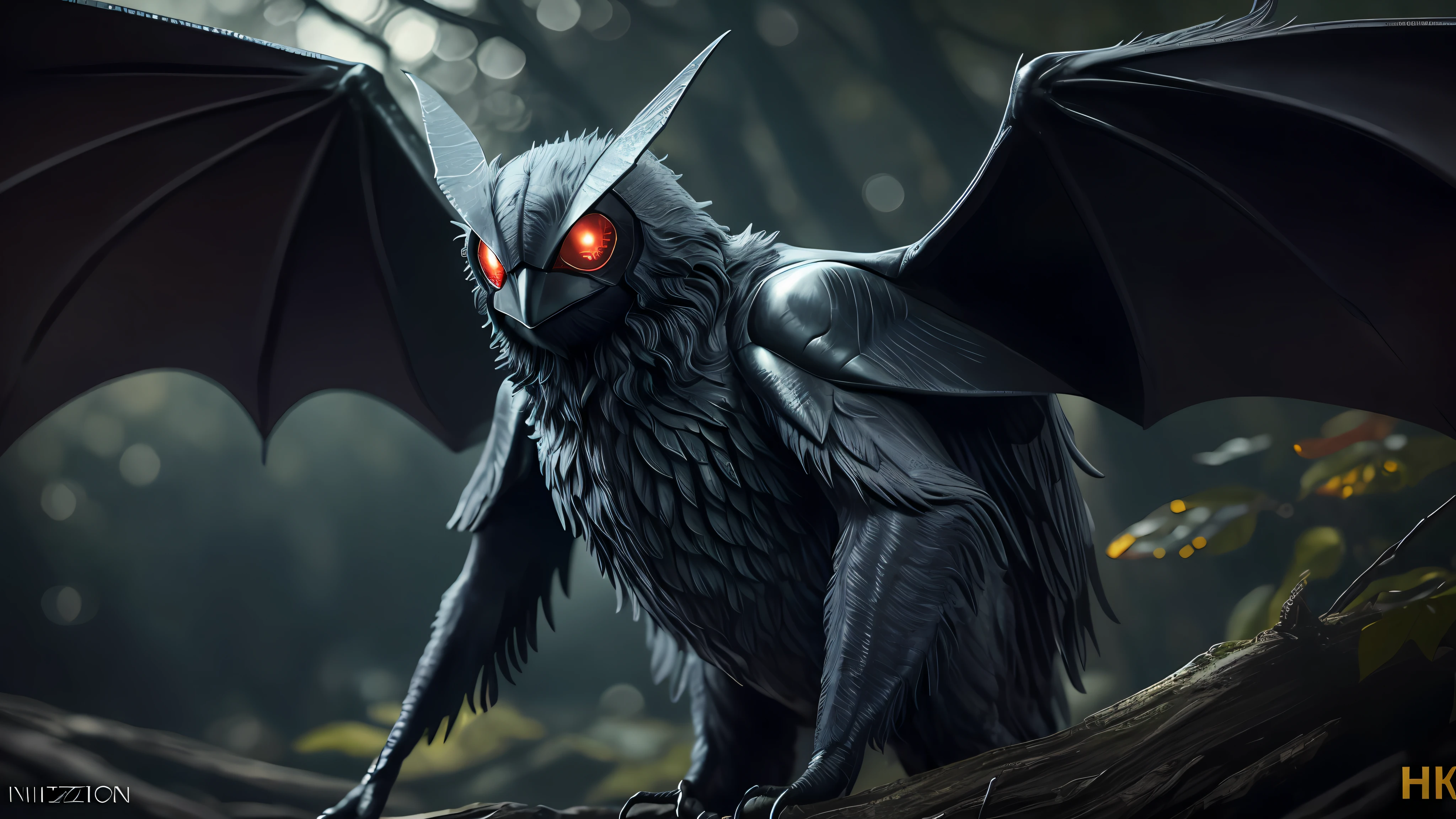 [cryptid] The Mothman of Point Pleasant,  very detailed, shot on a Nikon Z7 II and Nikon NIKKOR Z 105mm f/2.8 VR S,  chiaroscuro, hyperrealism, luminism, hd, 4k, 8k, best quality, UHD, masterpiece, super detail, best quality --auto --s2